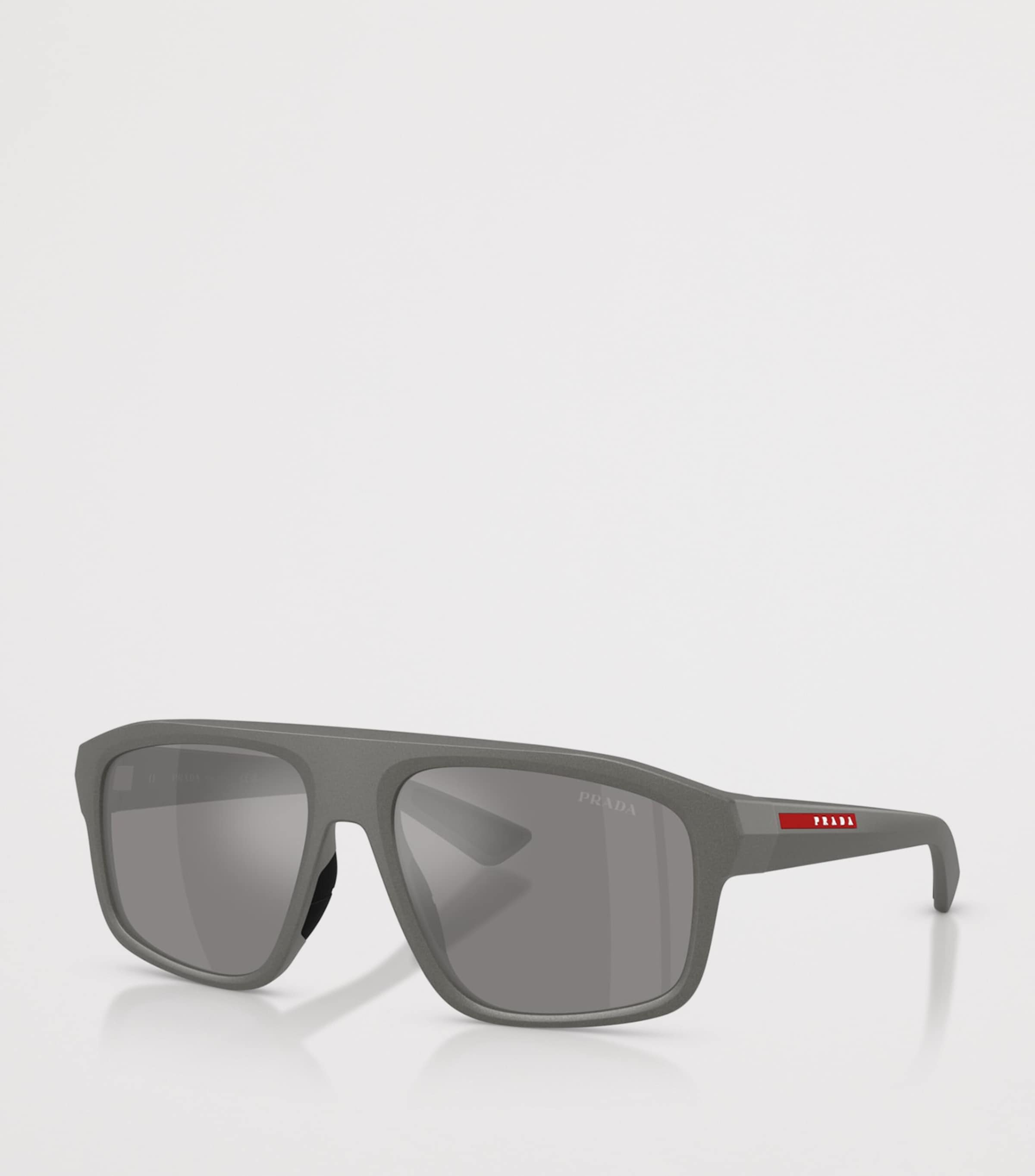 Prada Linea Rossa Irregular Sunglasses Grey Image 2