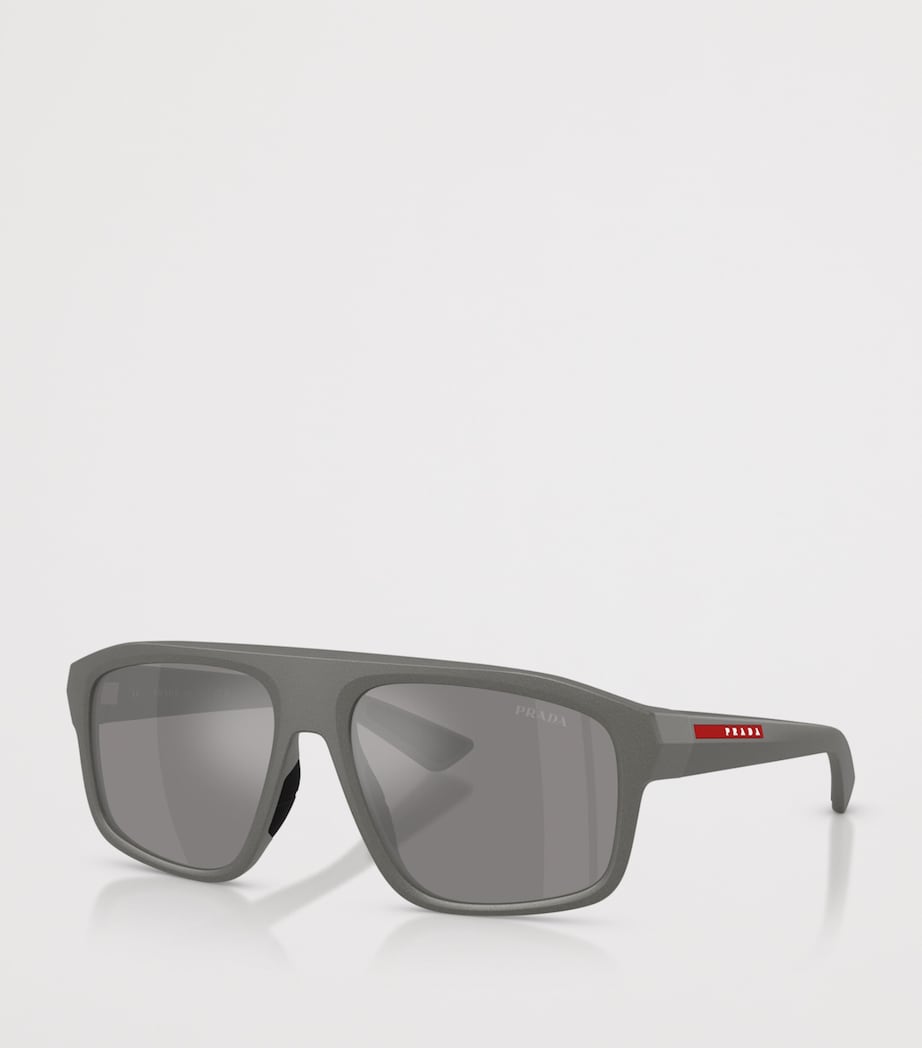 Prada Linea Rossa Irregular Sunglasses Grey Image 2