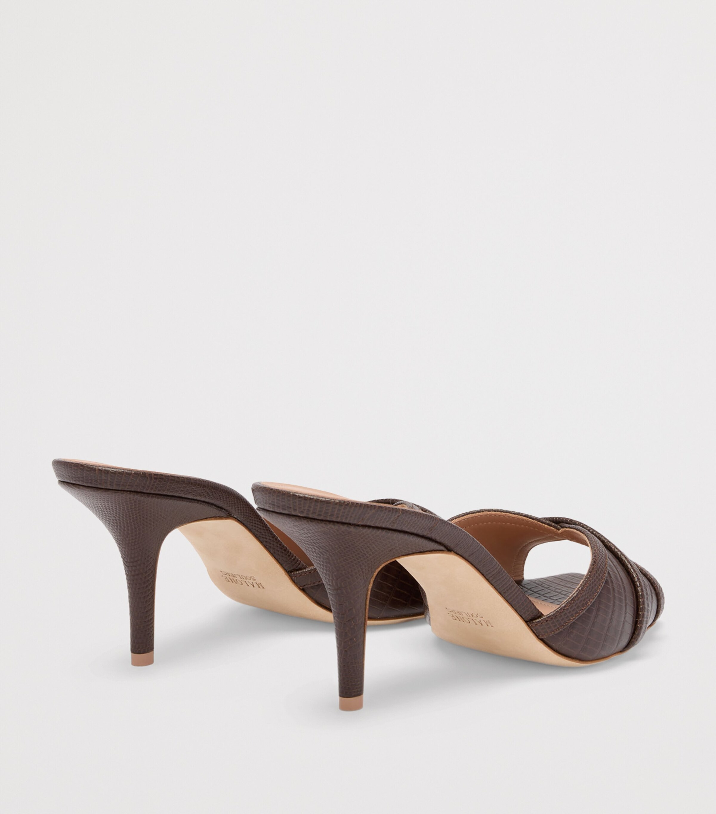 Malone Souliers Leather Perla Mules 70 Tobacco Image 4
