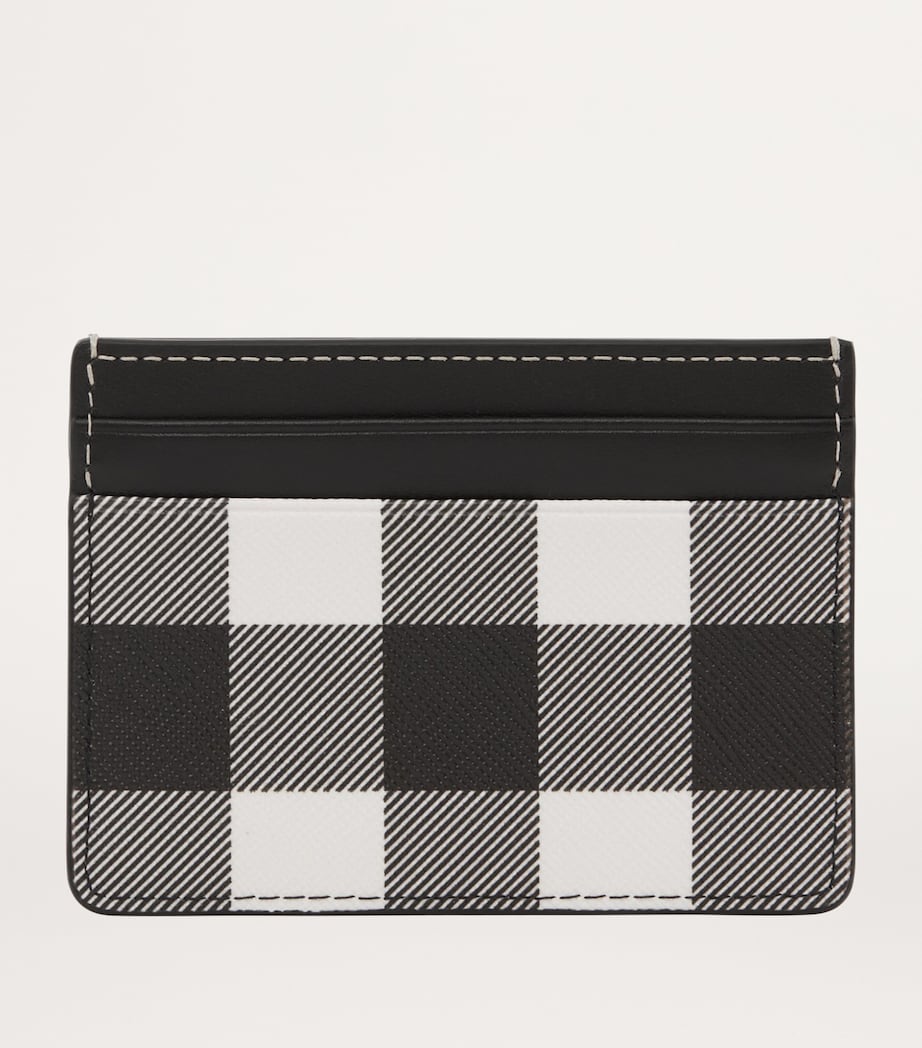 Check Logo Card Holder DARK BIRCH BROWN Image 6