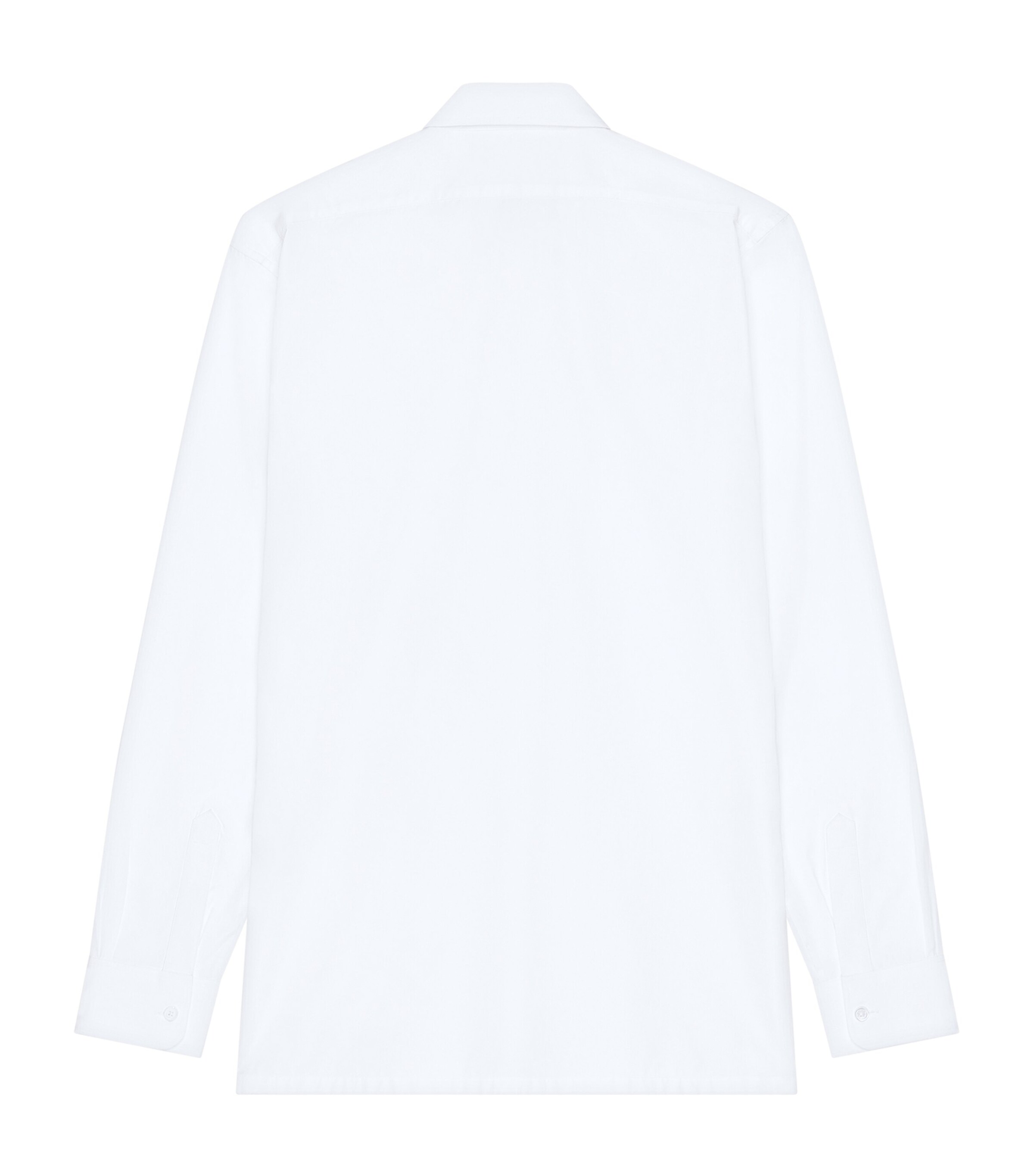Cotton Logo Embroidery Shirt WHITE Image 2