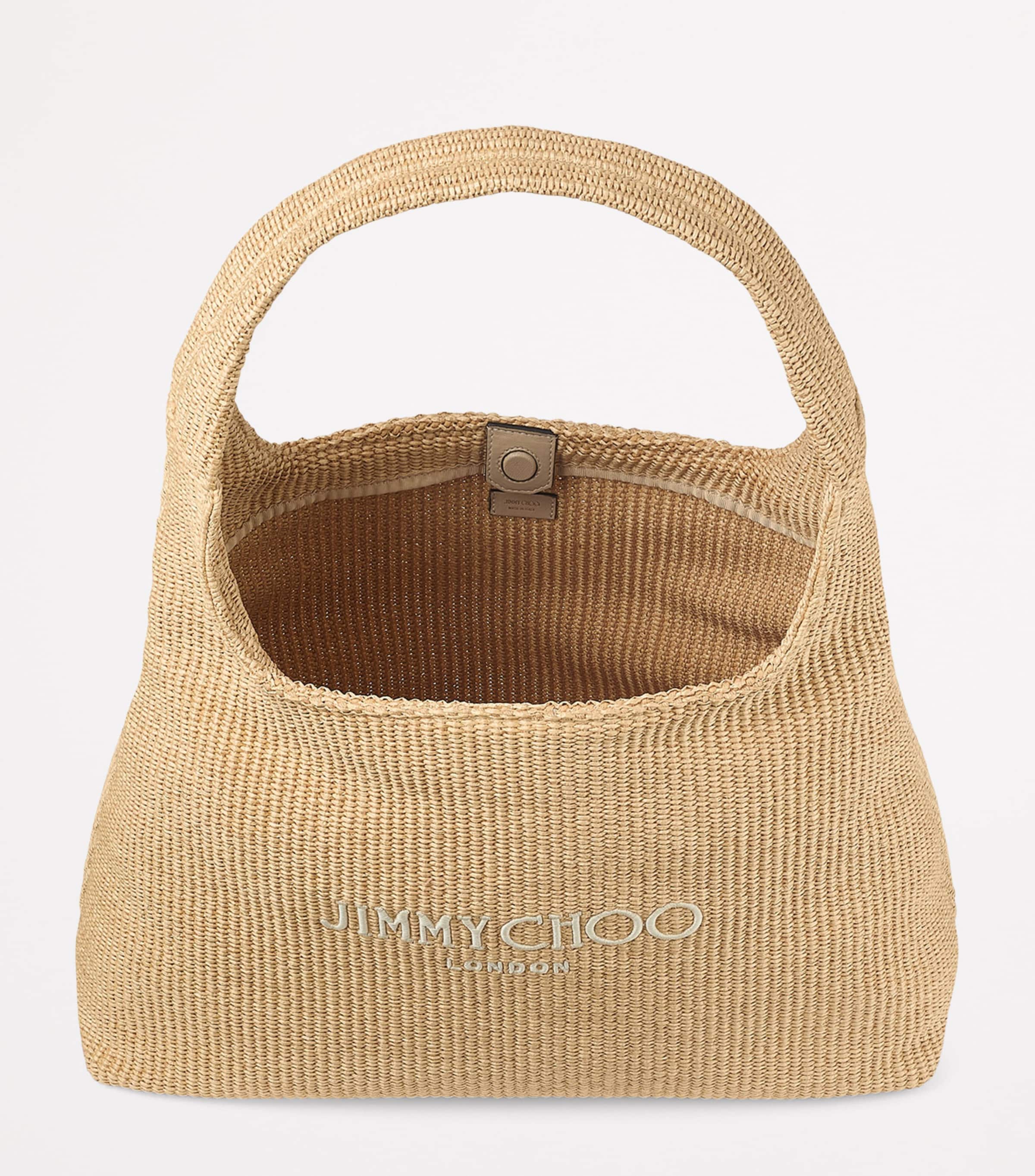 Raffia Beach Diamond Shoulder Bag NATURAL/LATTE Image 5