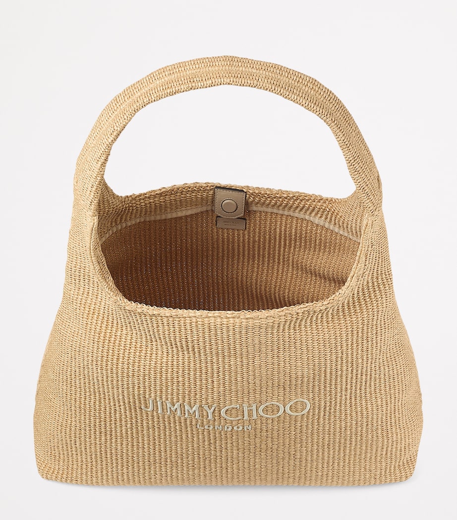 Raffia Beach Diamond Shoulder Bag NATURAL/LATTE Image 5