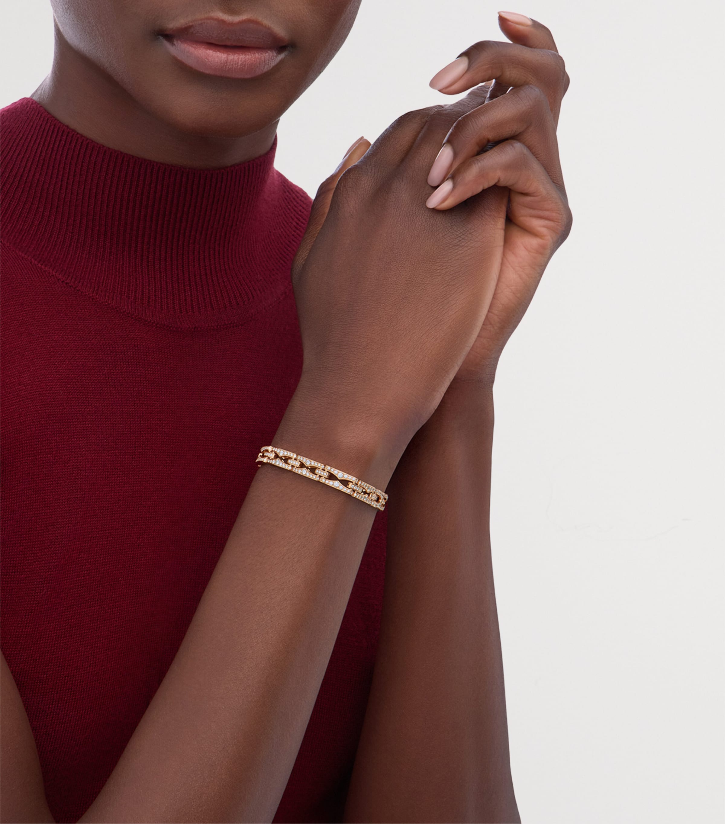 Bvlgari Rose Gold and Diamond B.zero1 Rock Bracelet Gold Image 5