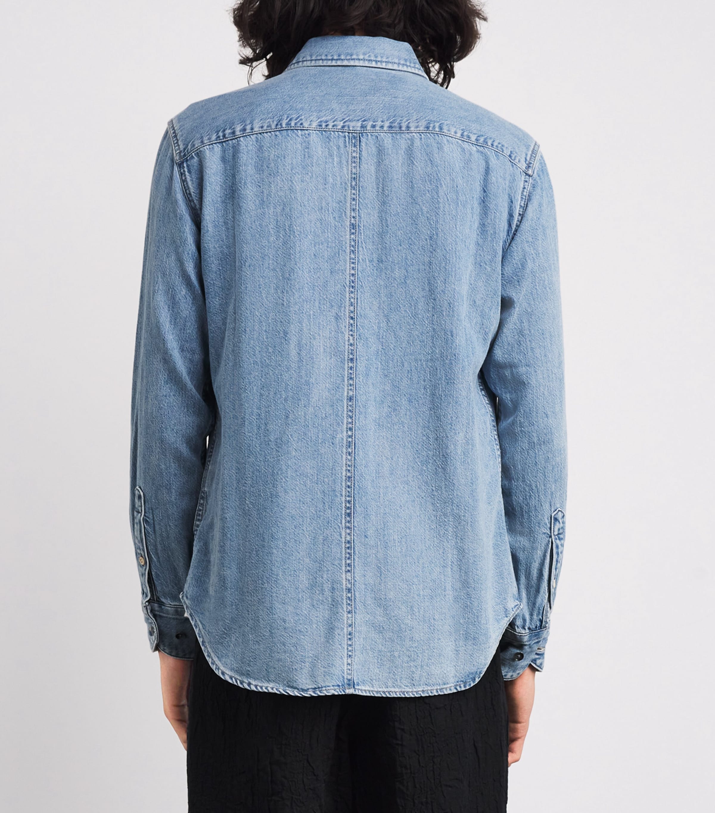 Rag & Bone Mens Cotton-Lyocell Denim Shirt Conrad Image 4