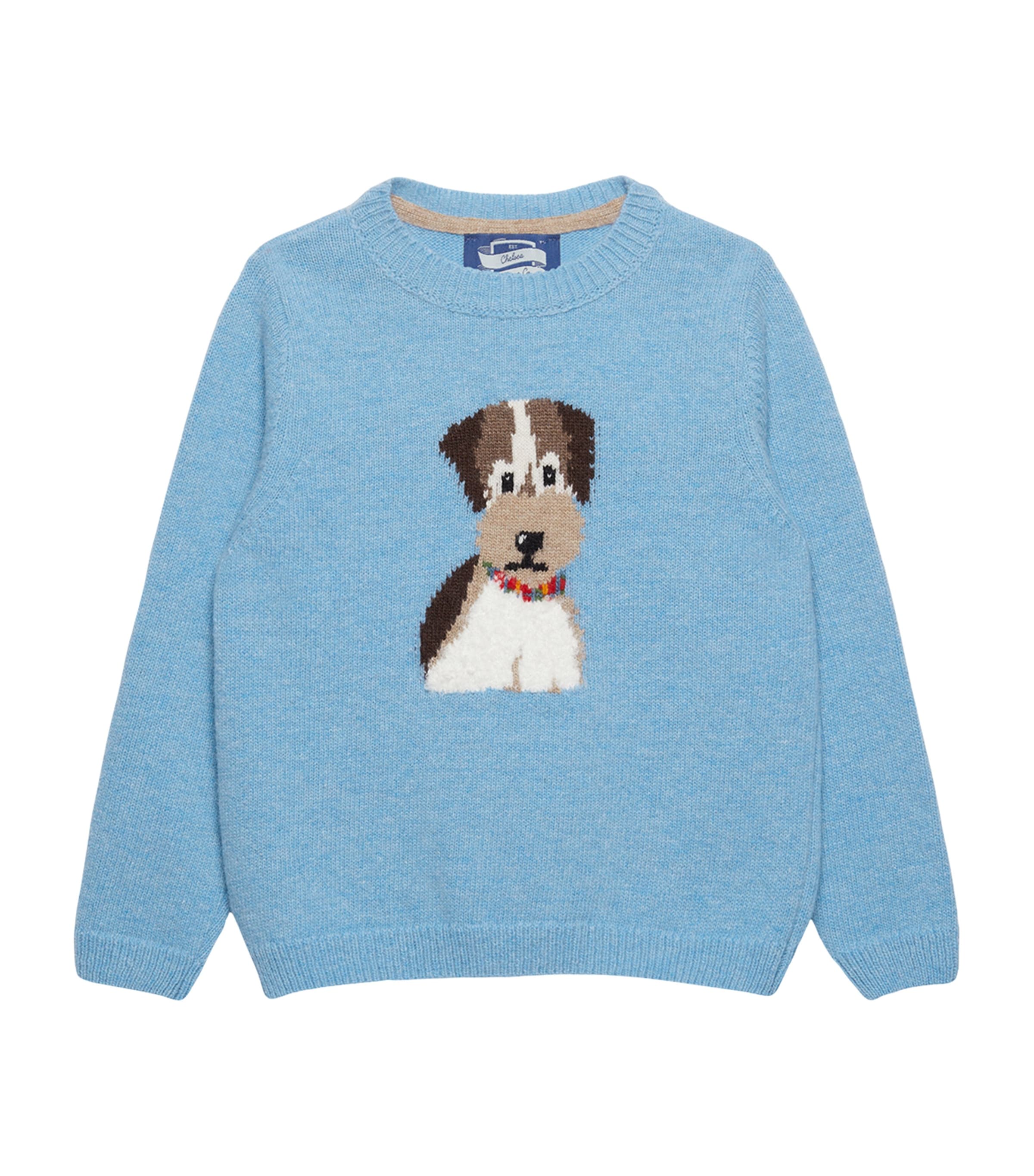 Shop Trotters Rufus Dog Sweater In Blue