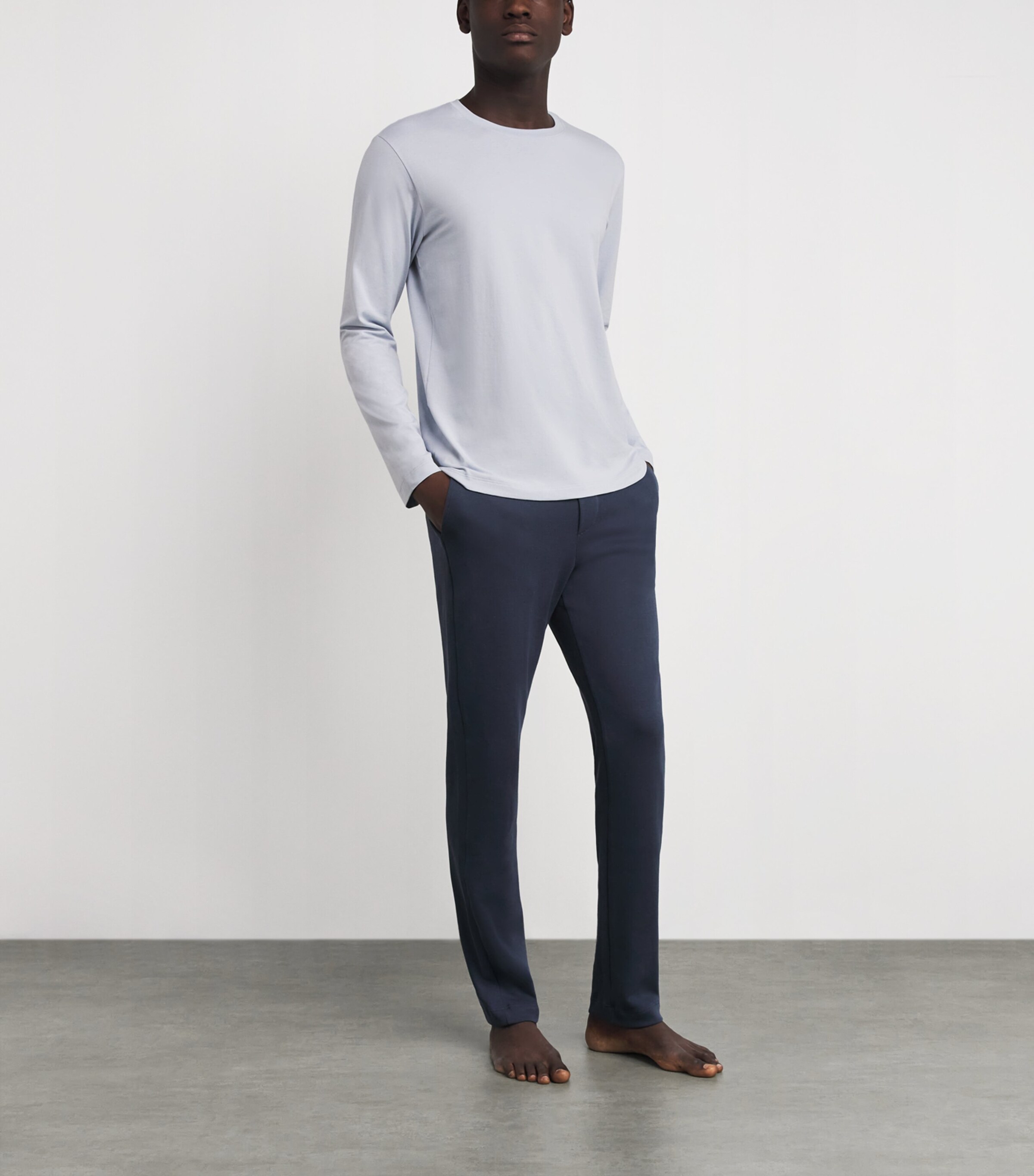 Cotton Living Long-Sleeve T-Shirt 2125 WHITE TOPAZ Image 2