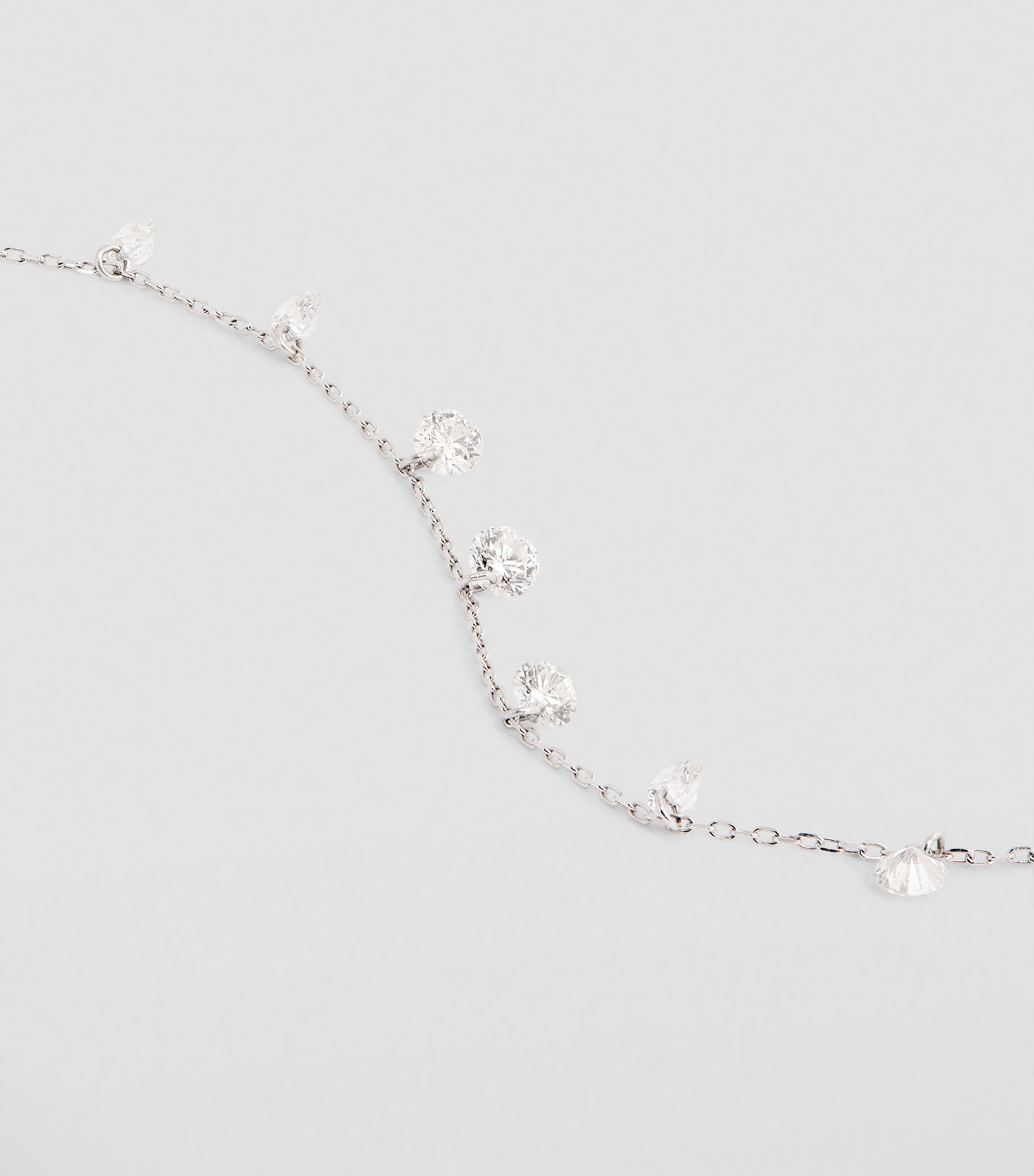 White Gold and Diamond Danaé Necklace WHITE GOLD Image 5