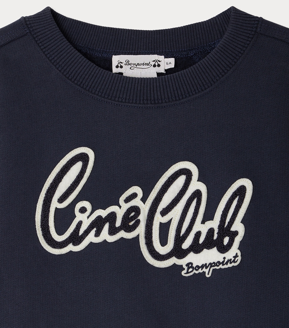 Cotton Eugenien Sweatshirt (4-8 Years) UPB MARINE Image 3