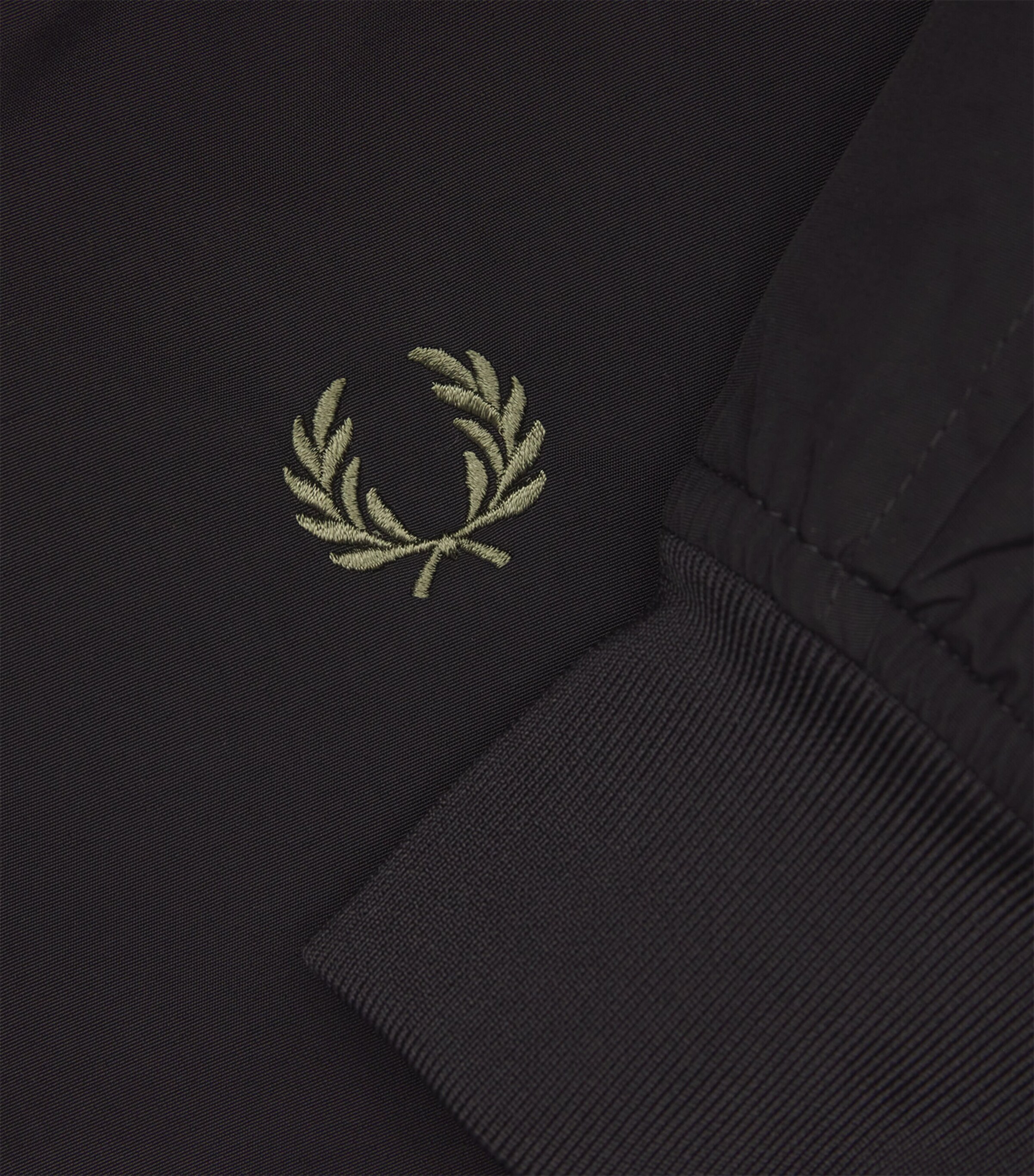 Fred Perry Mens Hooded Brentham Jacket Black Image 5