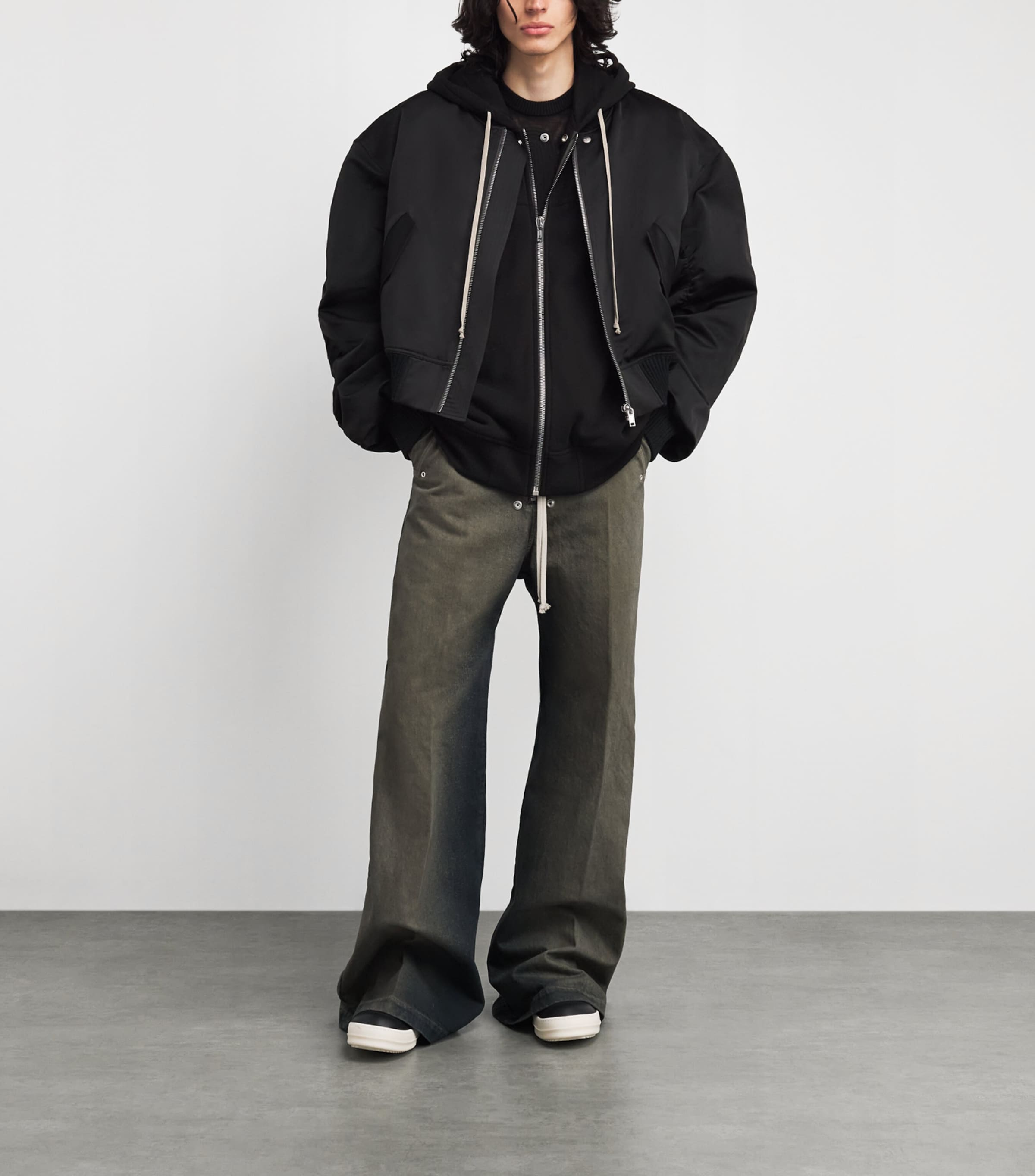 Terry Jersey Windbreaker Hoodie BLACK/ 09 Image 2