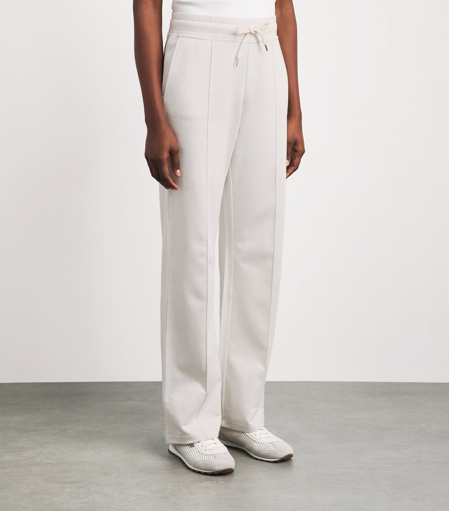 Eleventy Womens Cotton-Blend Sweatpants Avorio Image 4