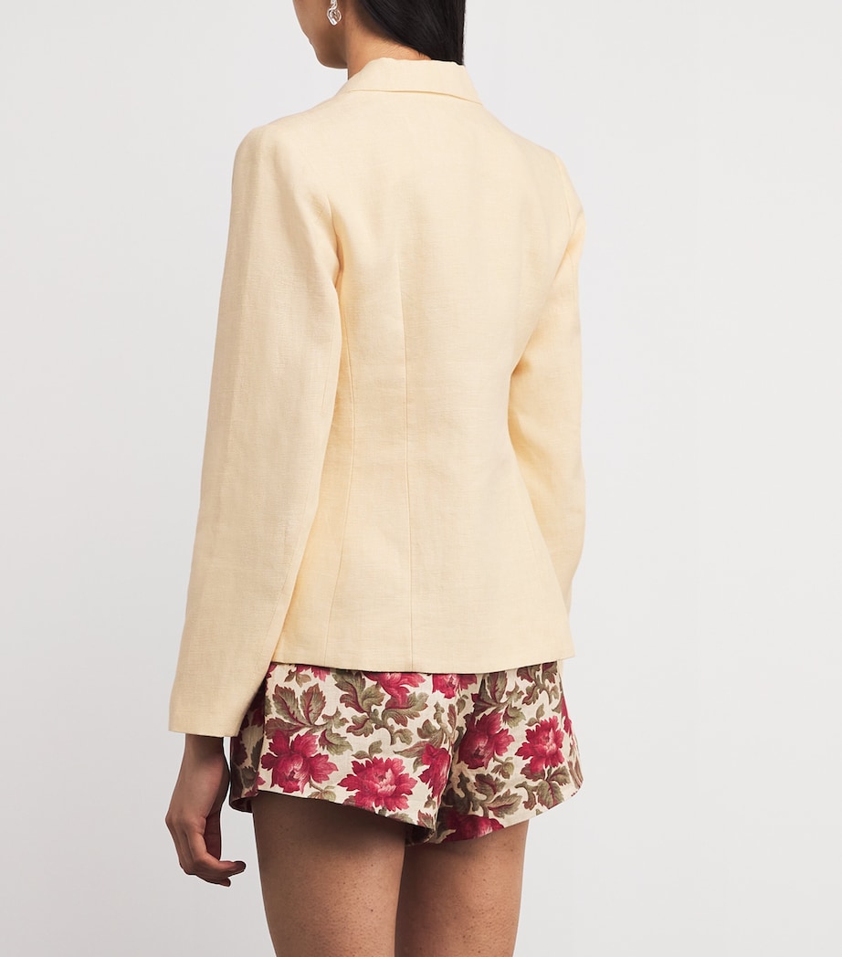 Linen Matilda Jacket DUSTY CITRON Image 4