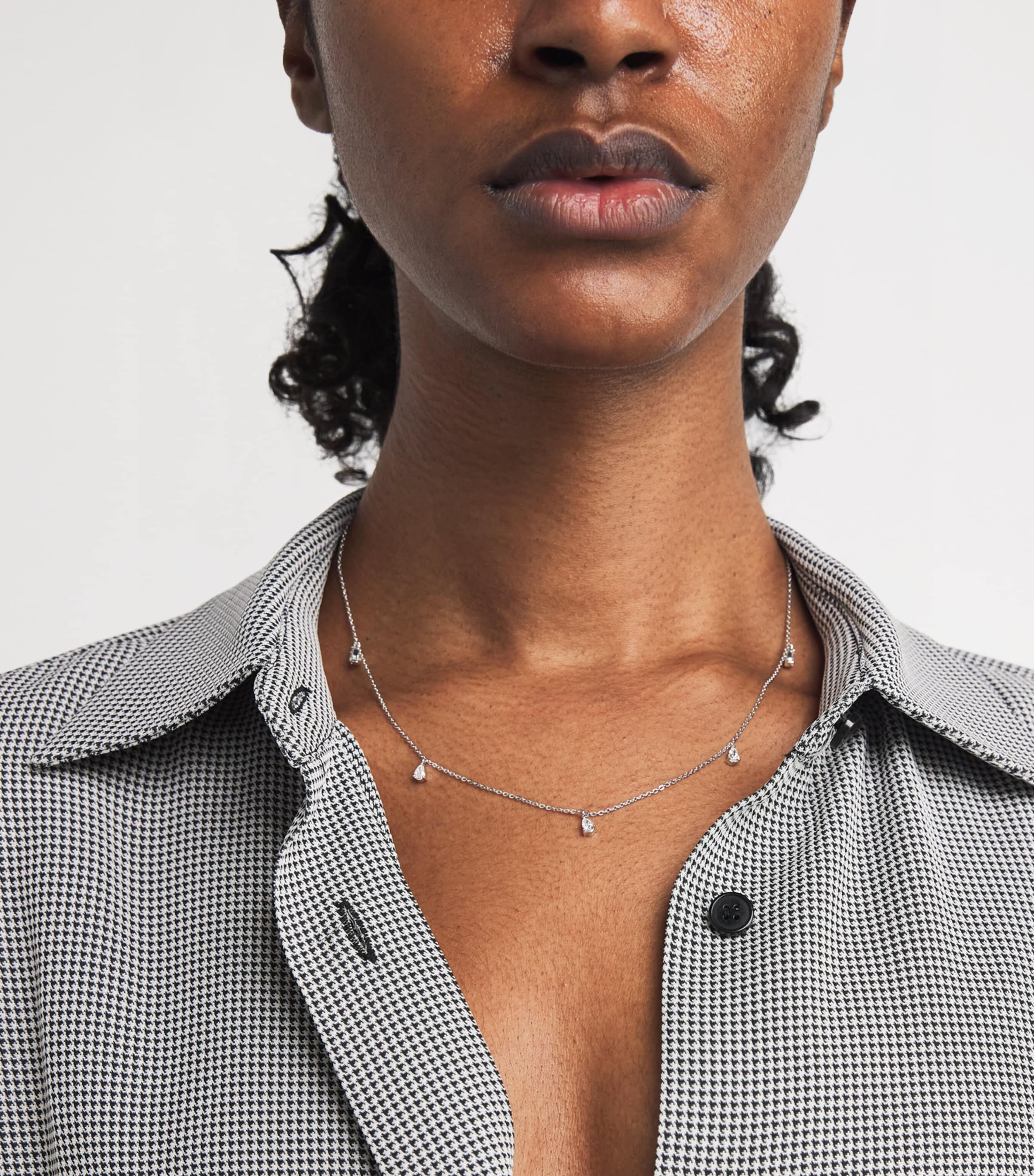 White Gold and Diamond Necklace (0.80ct) WHITE GOLD Image 2