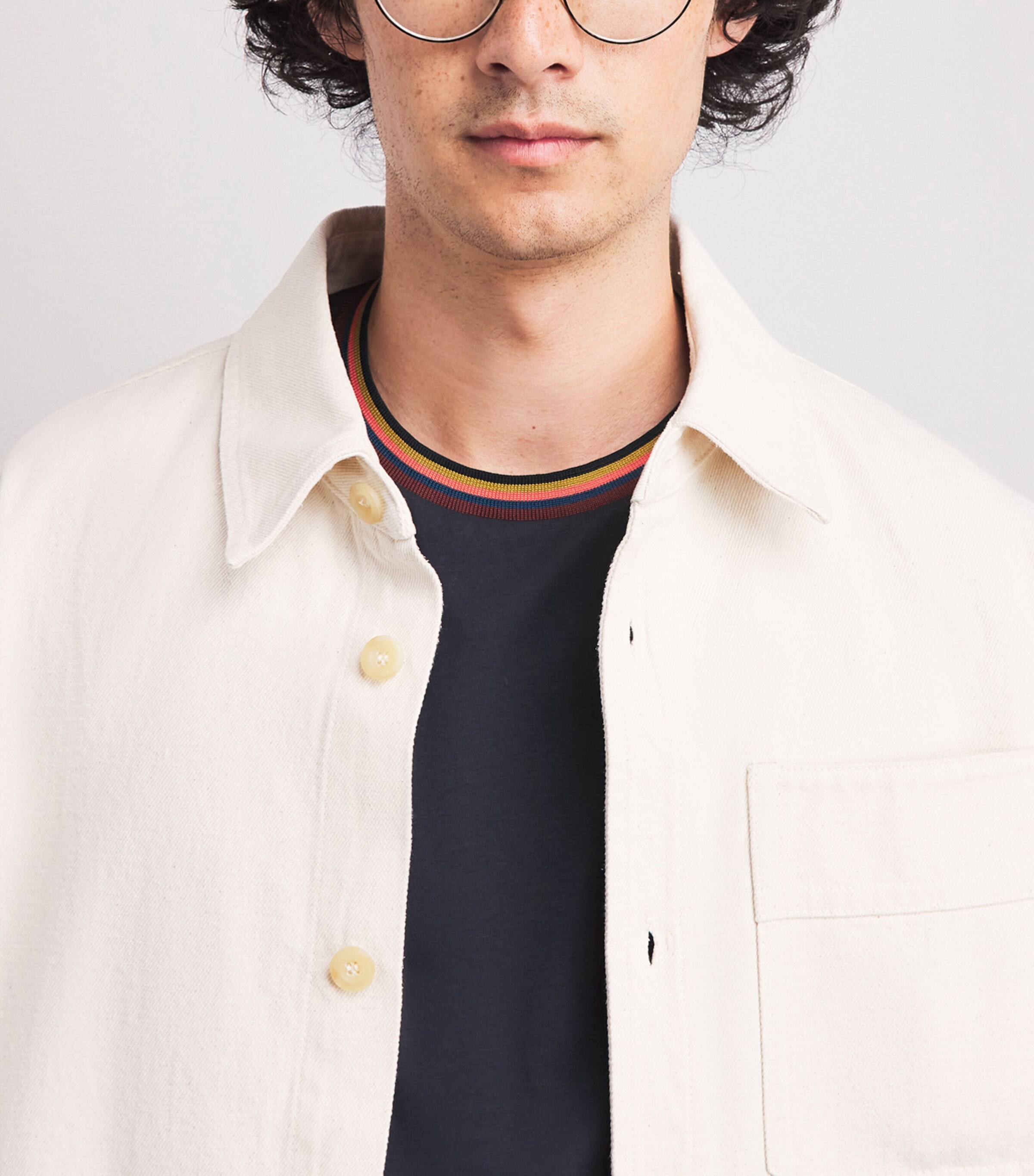 Paul Smith Mens Cotton Artistic Trim T-Shirt Image 3
