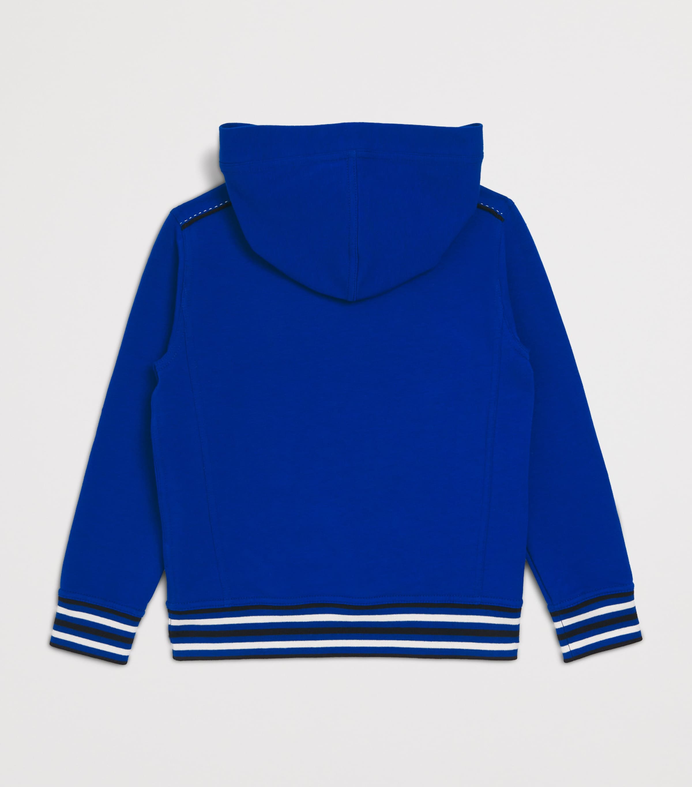 Stretch-Cotton Logo Hoodie (4-16 Years) 3184BLUE Image 2