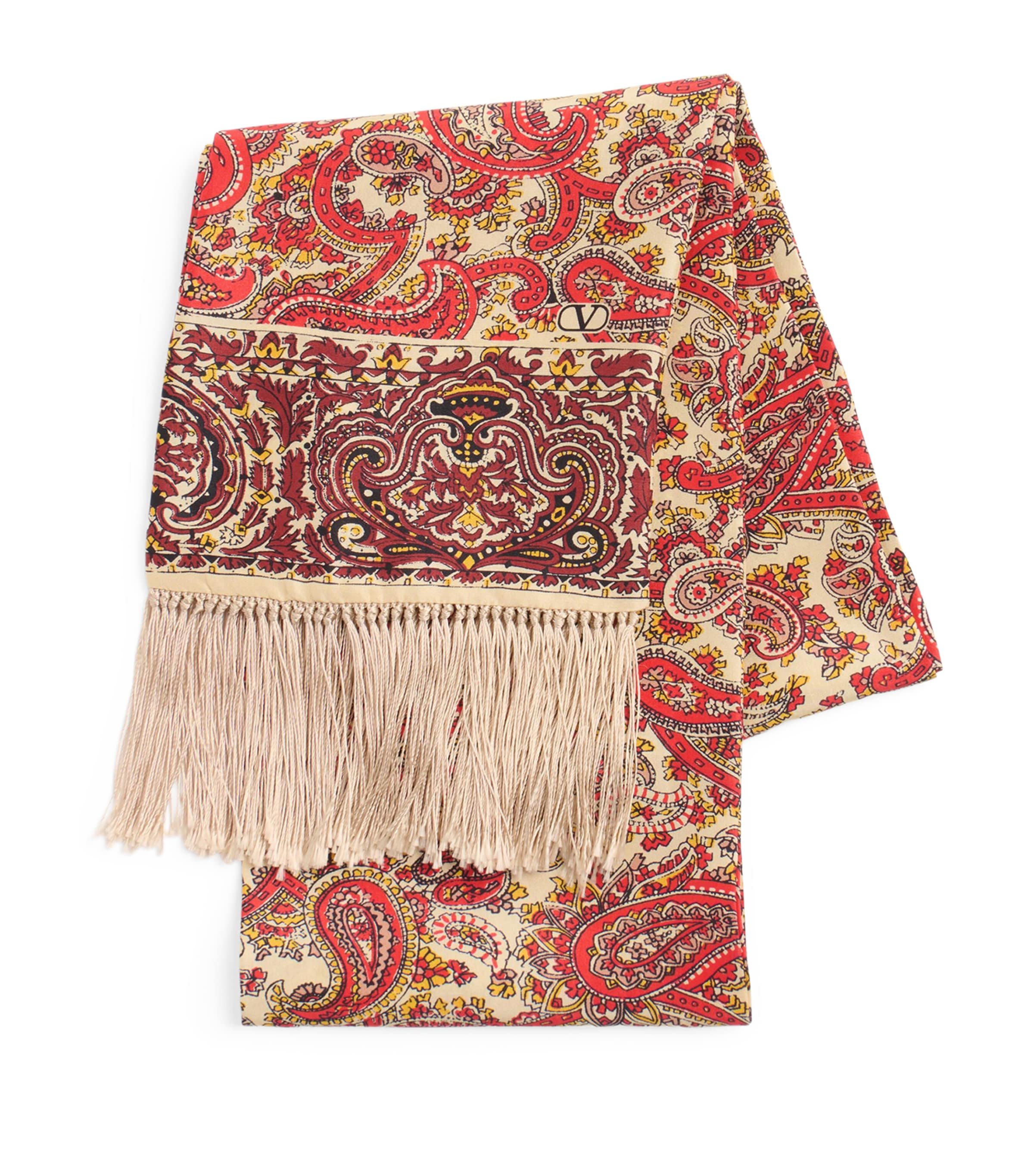 Valentino Garavani Silk Printed Scarf | Men Accessories | Scarves | Designers | Valentino Garavani | Men Clothing | Knitwear | Cardigans | Women Clothing | Skirts | Mini Skirts | Women Shoes | Boots | Biker Boots