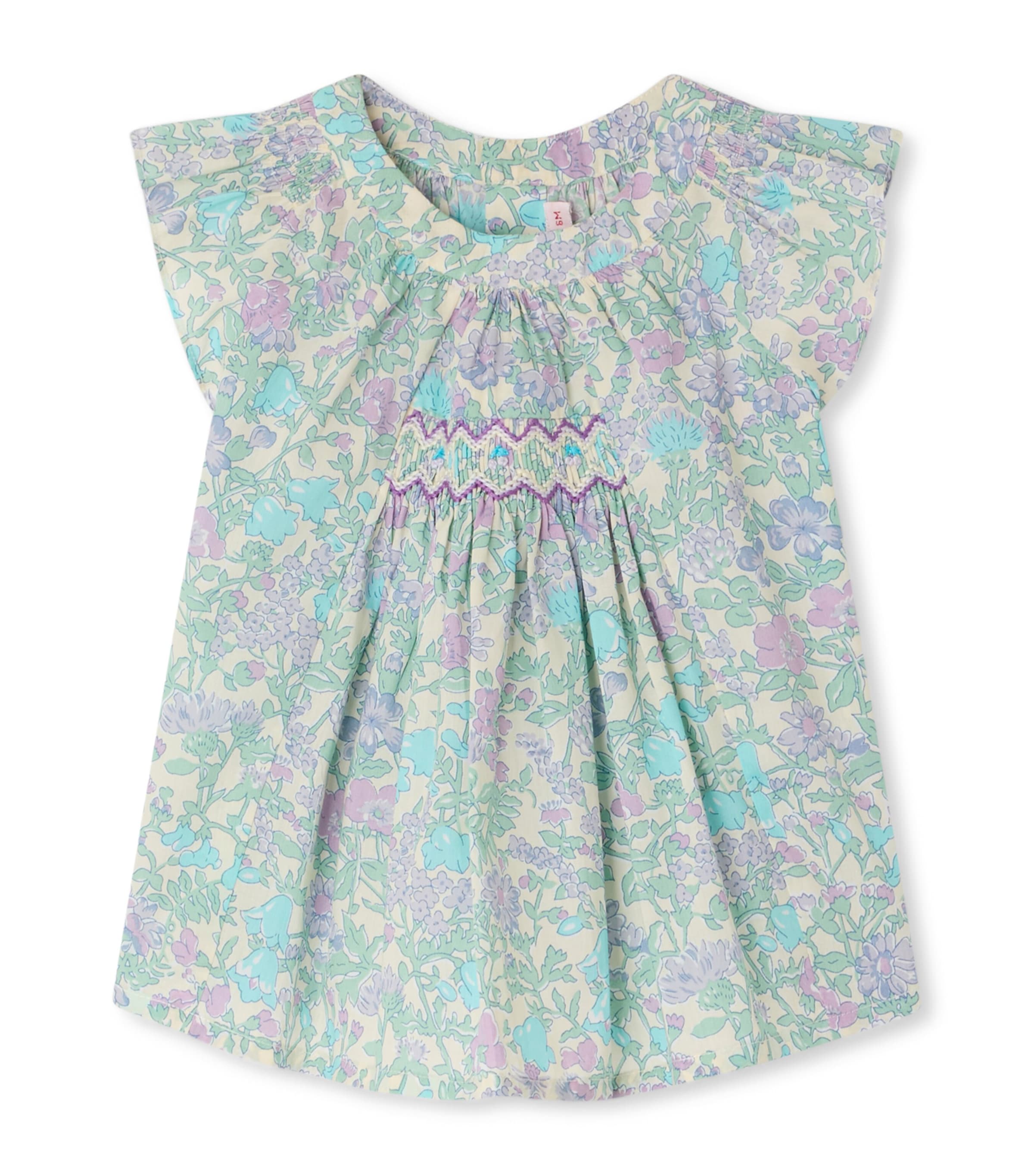 Bonpoint Kids' Cotton Laurie Blouse In Blue