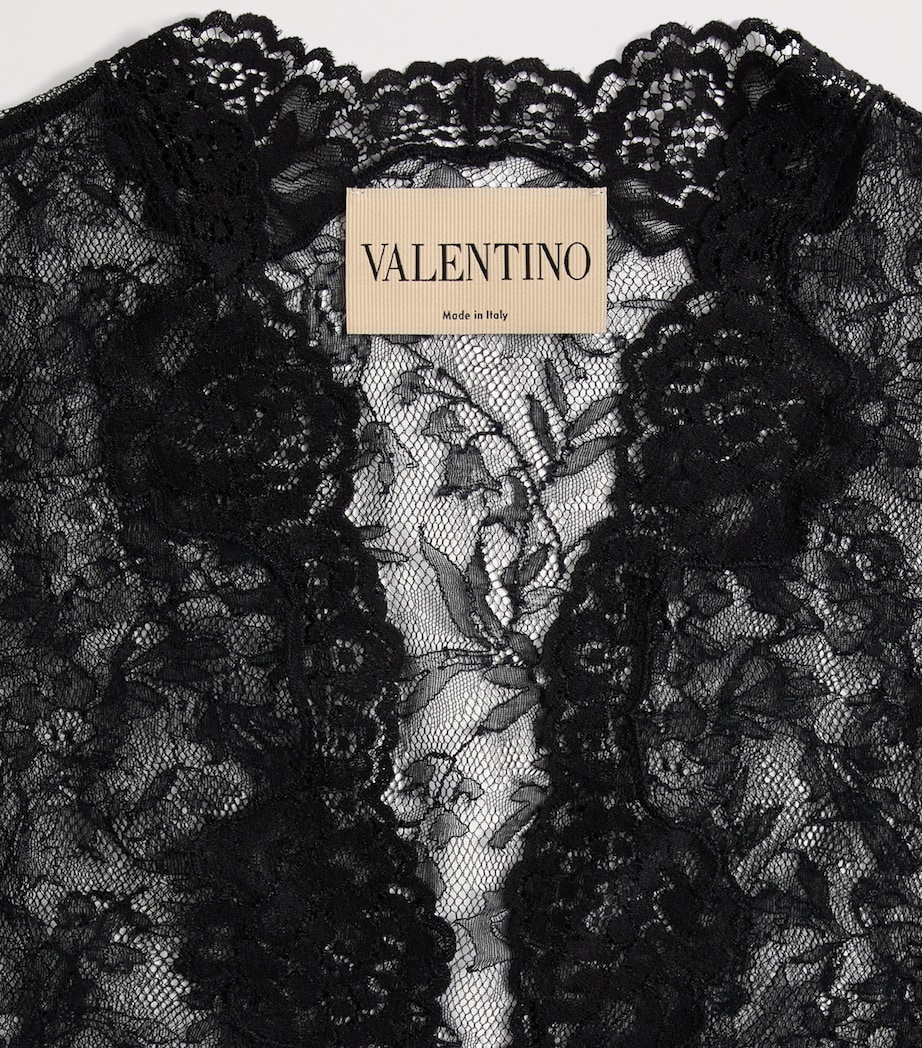 Valentino Womens Stretch Lace Bodysuit Image 7