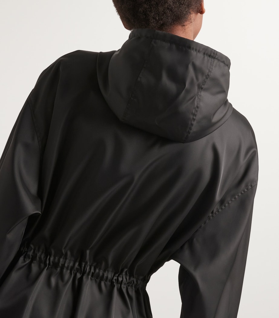 Prada Womens Re-Nylon Hooded Raincoat Image 5