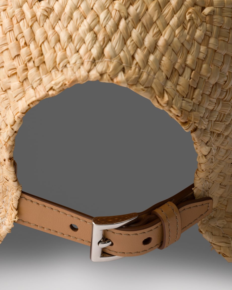 Prada Raffia Hat Neutral Image 3