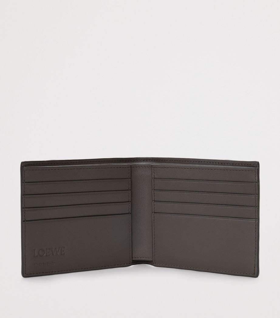 Leather Puzzle Bifold Wallet DARK GREY Image 3