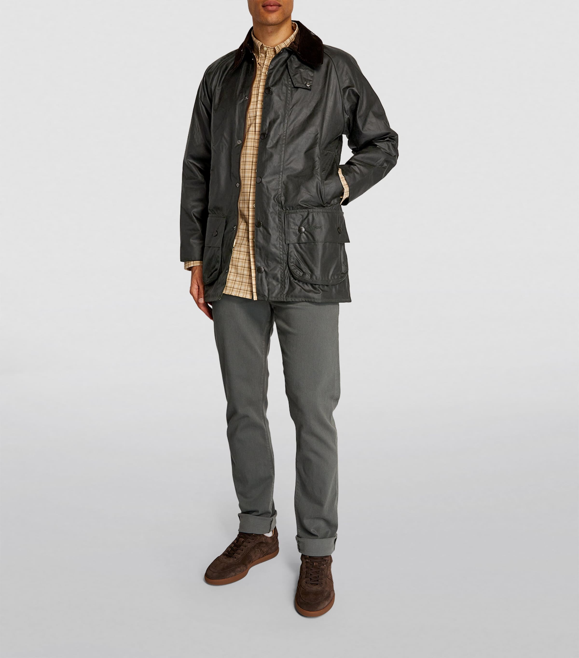 Barbour Beaufort セージ 38 Barbour Beaufort Waxed Cotton Jacket | Men's Outerwear