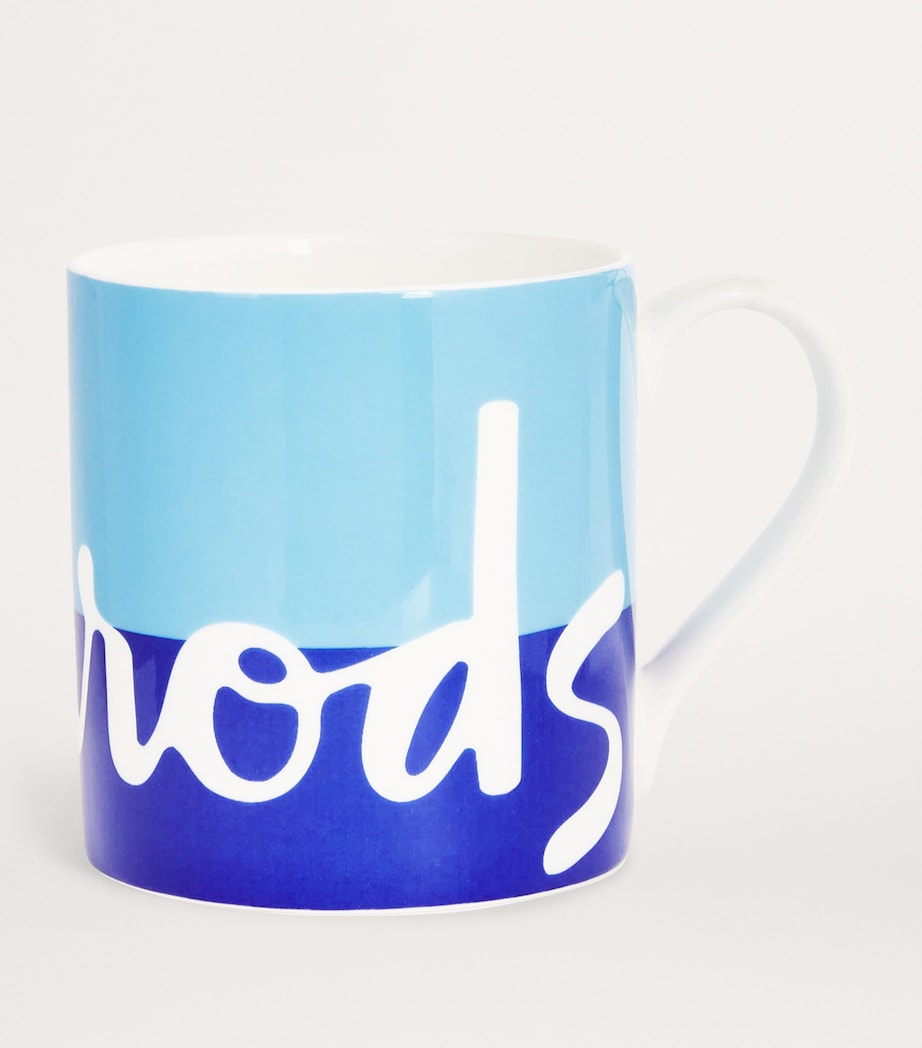 Harrods Ceramic Logo Mug Blue Image 2