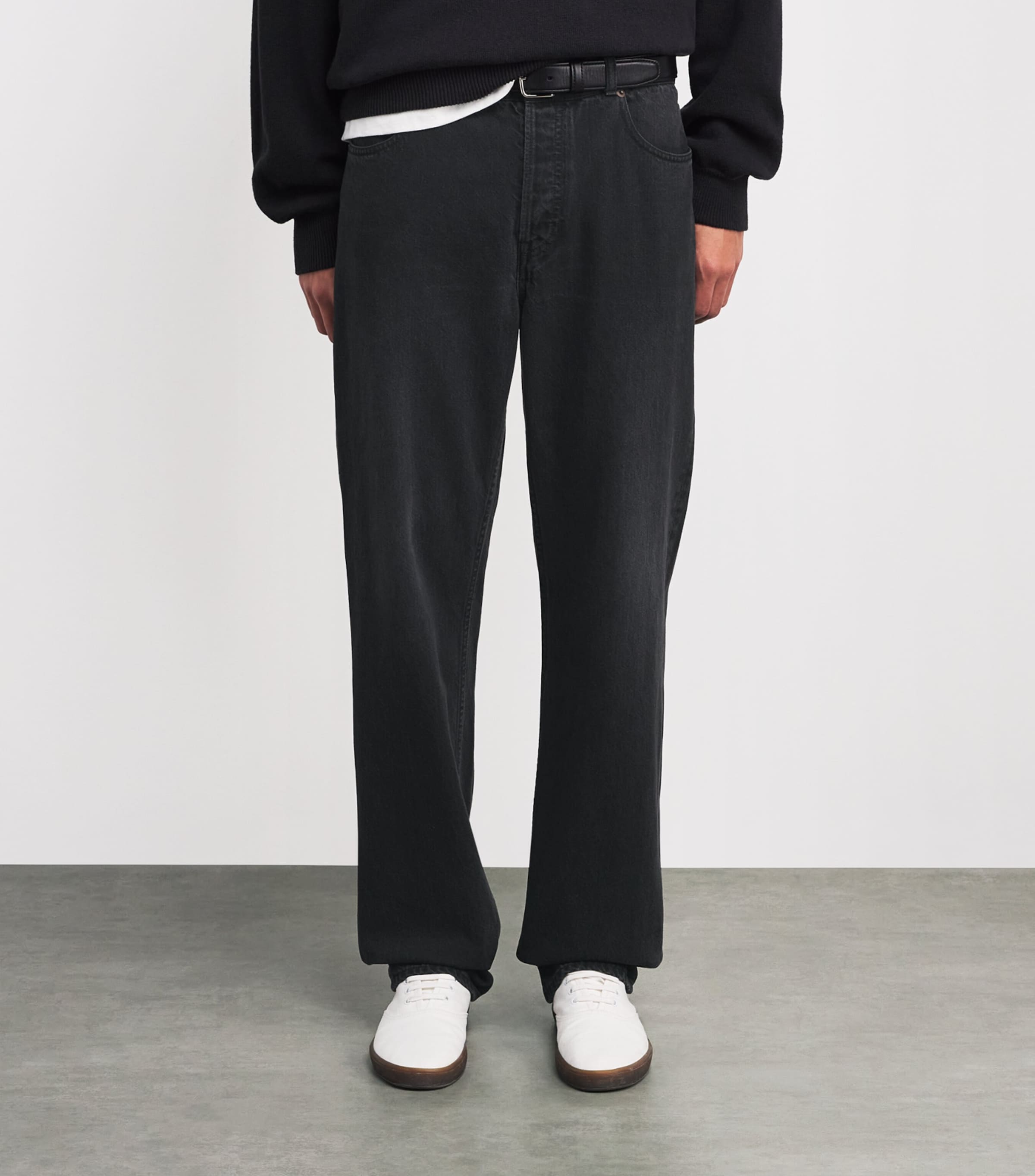 The Row Mens Tarino Cotton Jeans Black Image 3