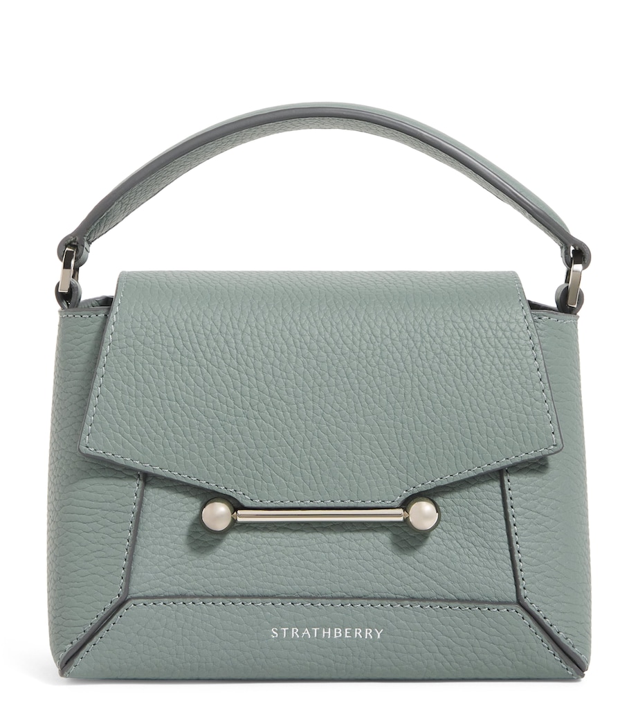 Nano Calf Leather Mosaic Top-Handle Bag 349 STONE BLUE Image 1