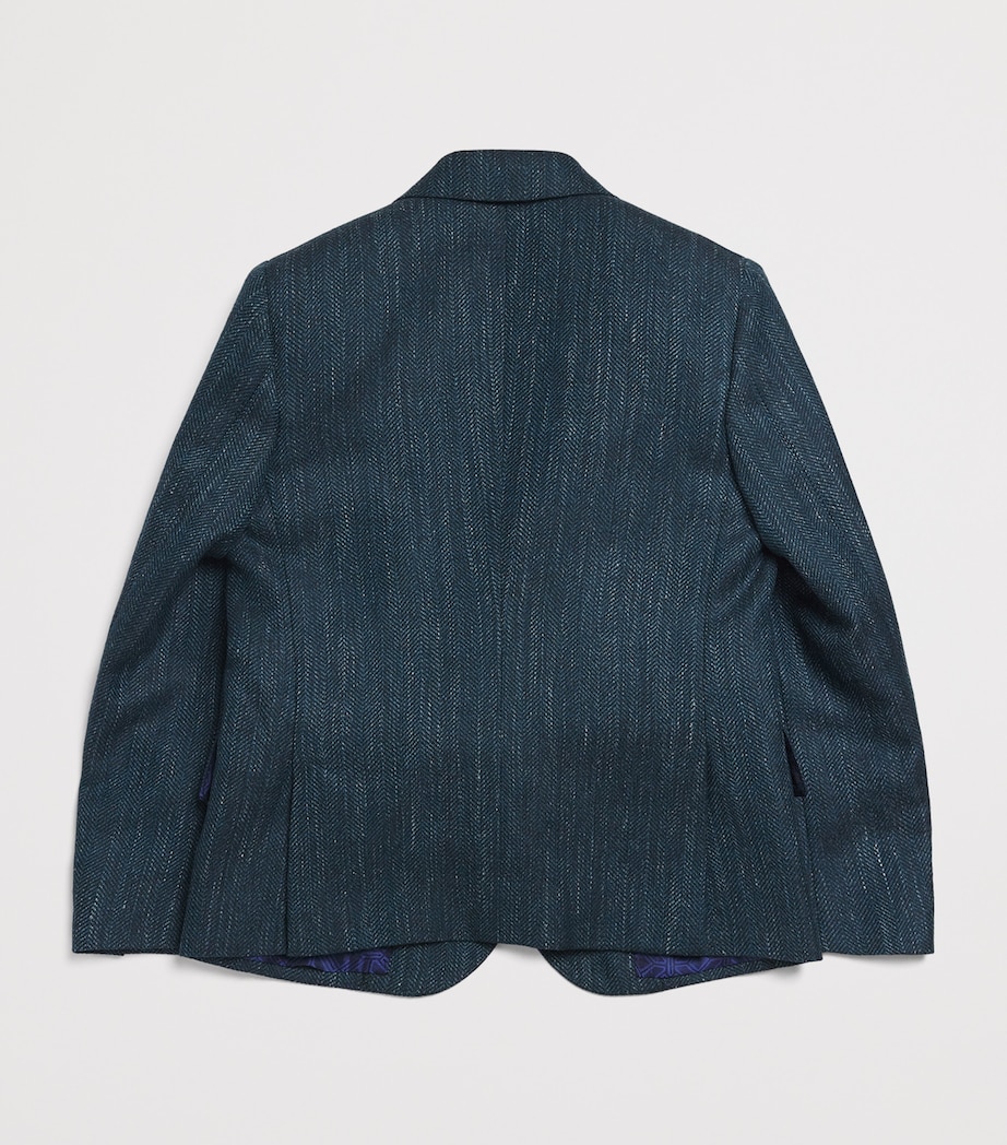 Stefano Ricci Kids Wool-Blend Blazer (6-16 Years) Green Image 2