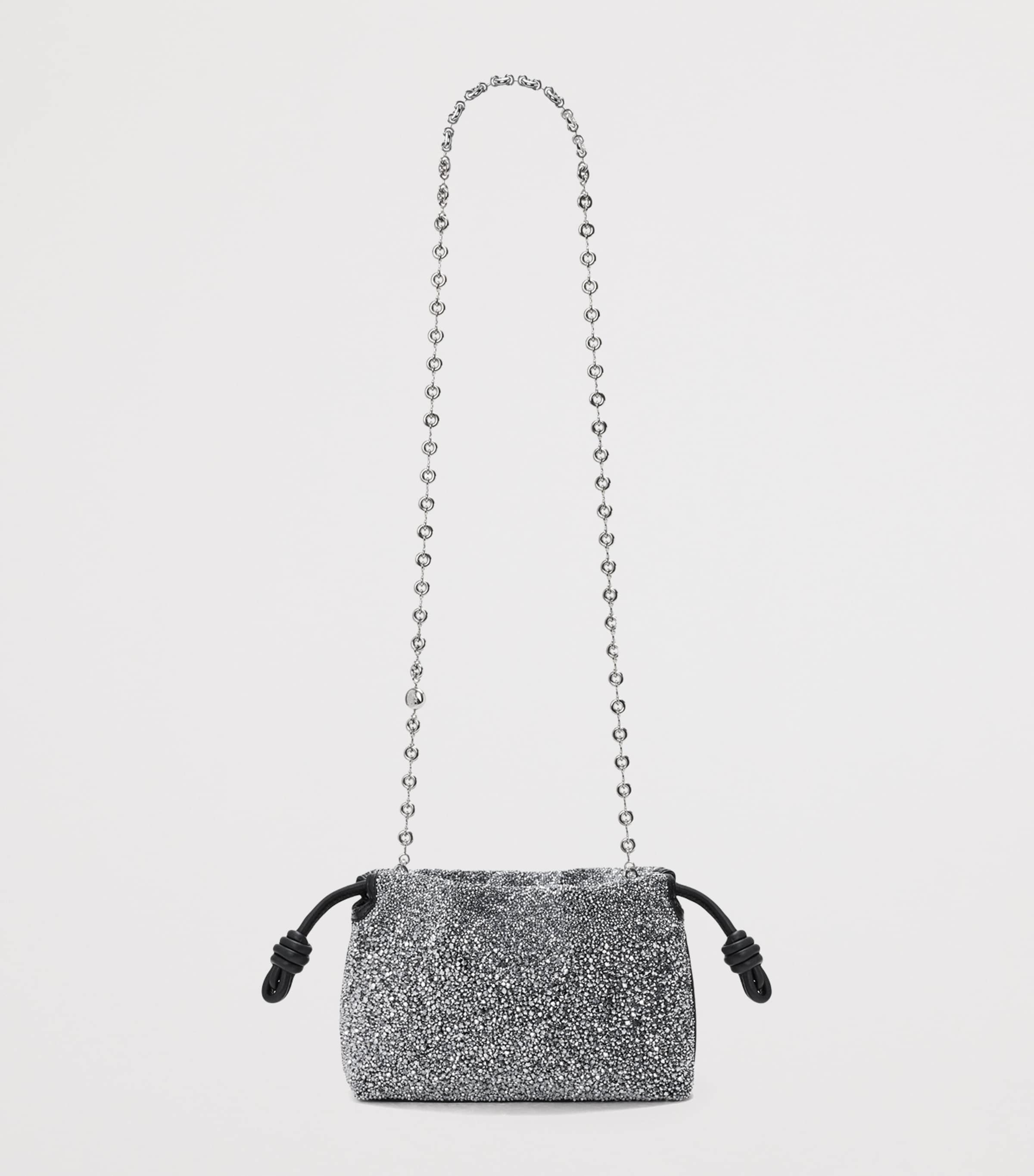 LOEWE Mini Beaded Flamenco Purse Black/silver Image 6