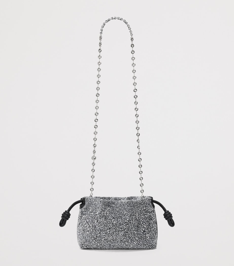 LOEWE Mini Beaded Flamenco Purse Black/silver Image 6