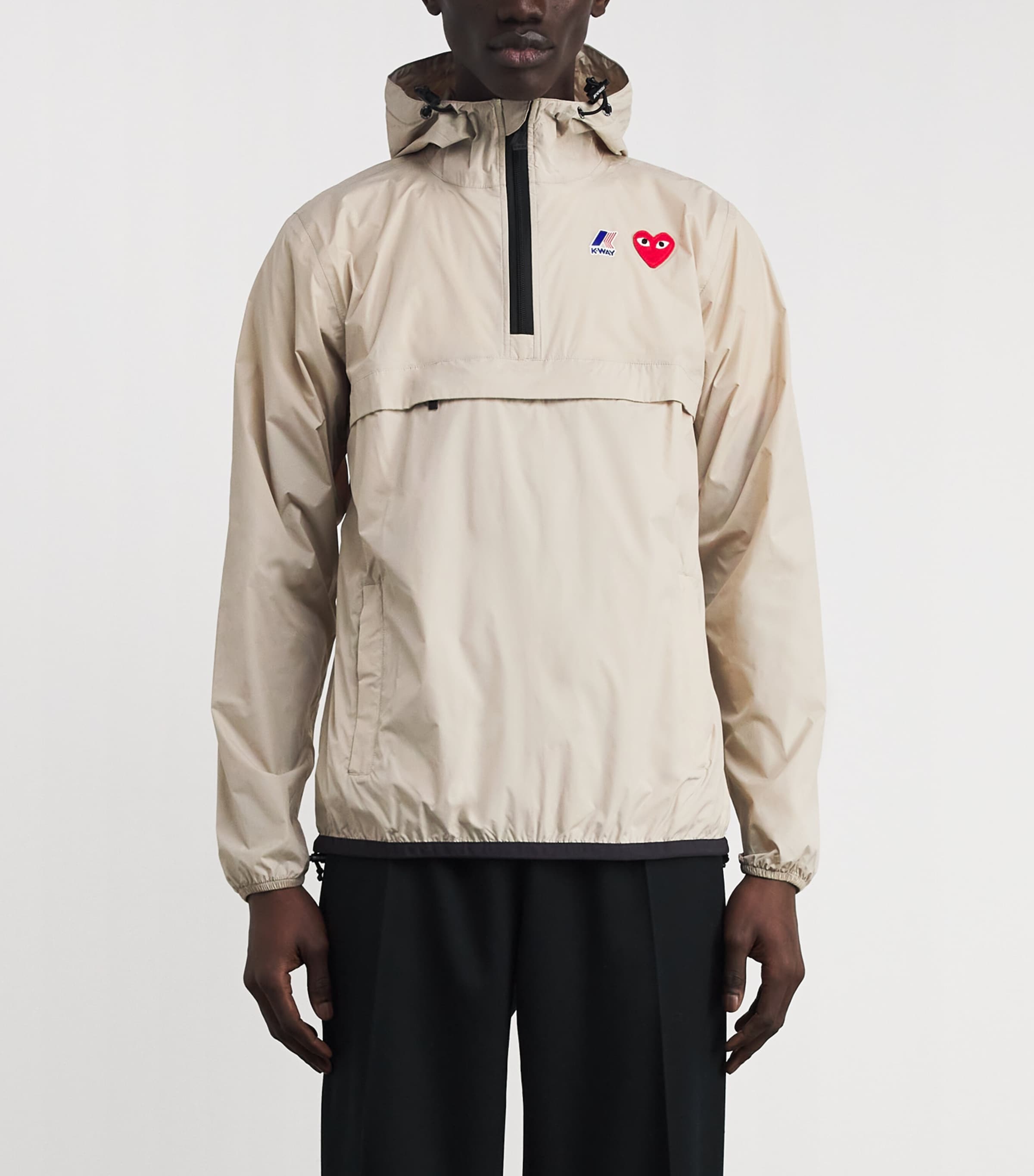 x K-Way Water-Resistant Nylon Jacket 3- BEIGE Image 3