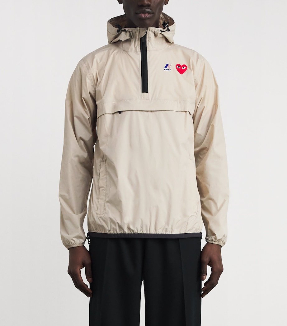 x K-Way Water-Resistant Nylon Jacket 3- BEIGE Image 3