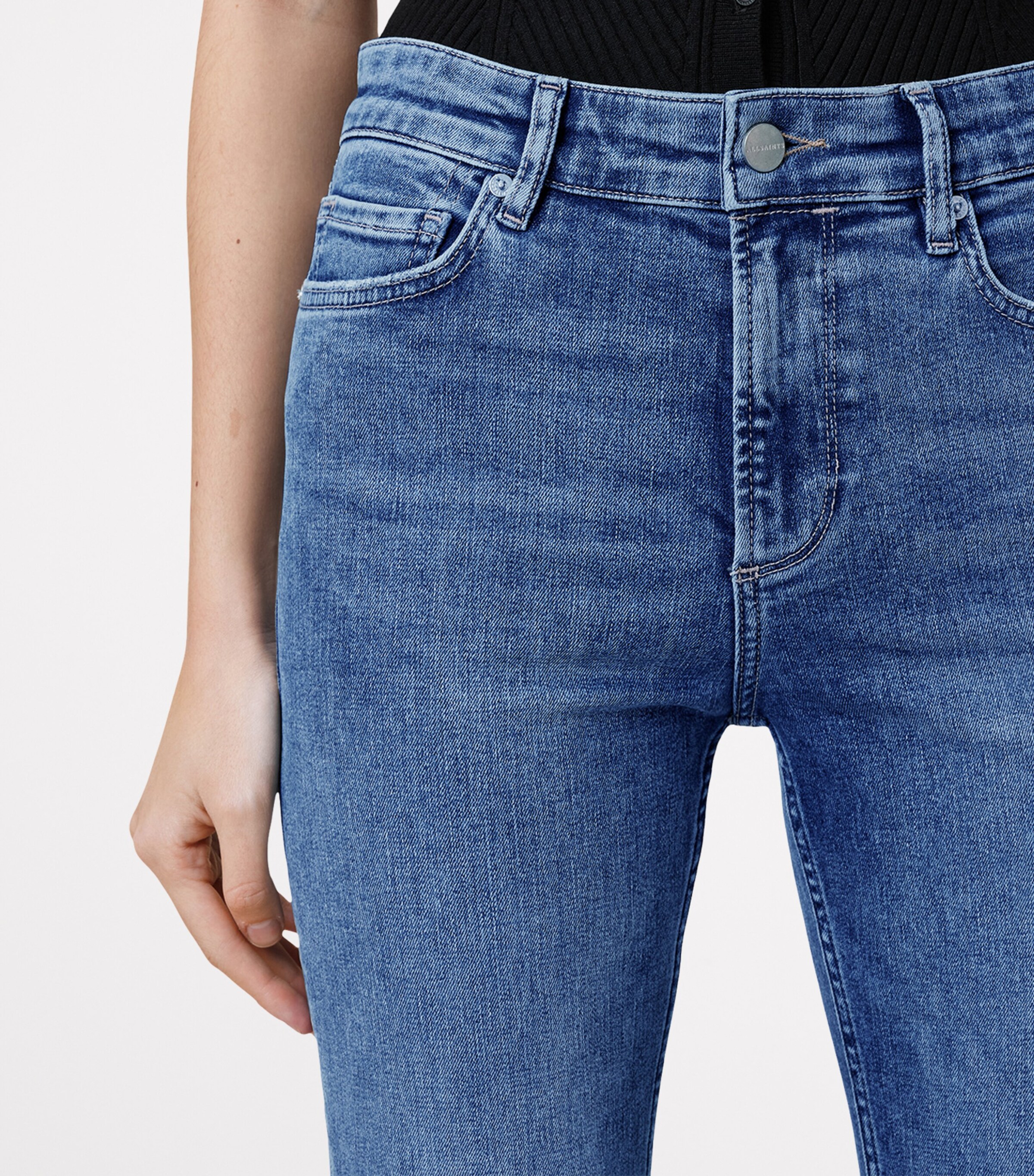 Haldan Slim Bootcut Jeans MID INDIGO Image 7