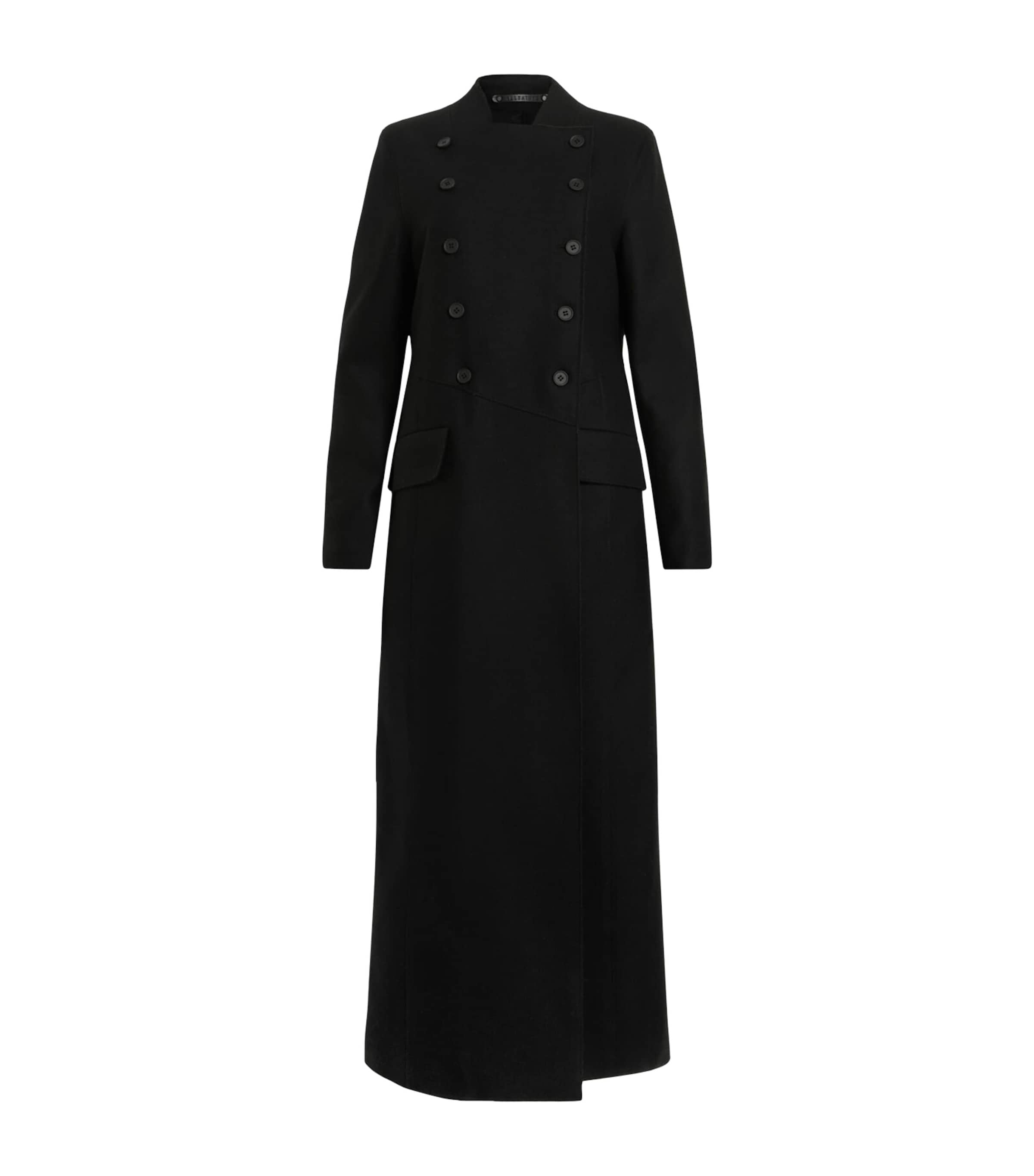 Shop Allsaints Wool-blend Blaize Coat In Black