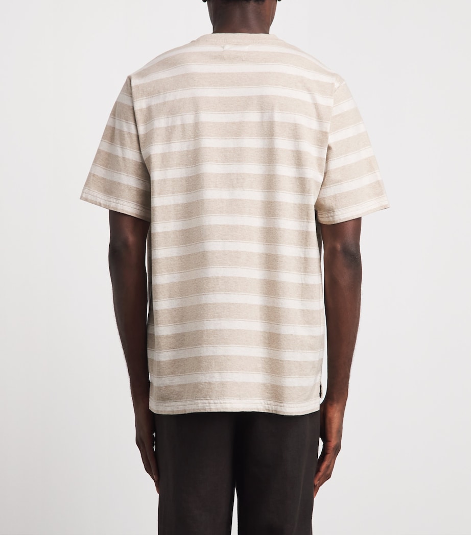 Oliver Spencer Mens Cotton Box T-Shirt Sand Image 5