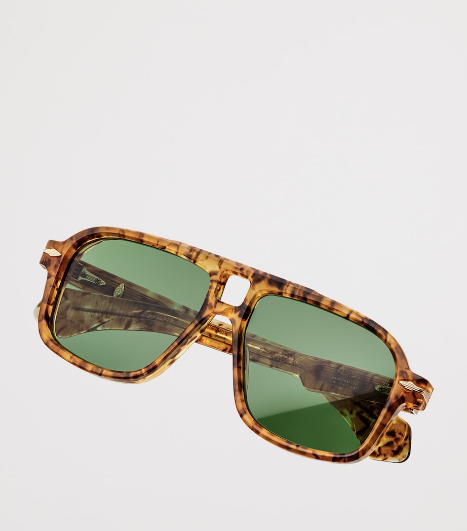 Jacques Marie Mage Acetate Elkhart Sunglasses Vintage Tort Image 3