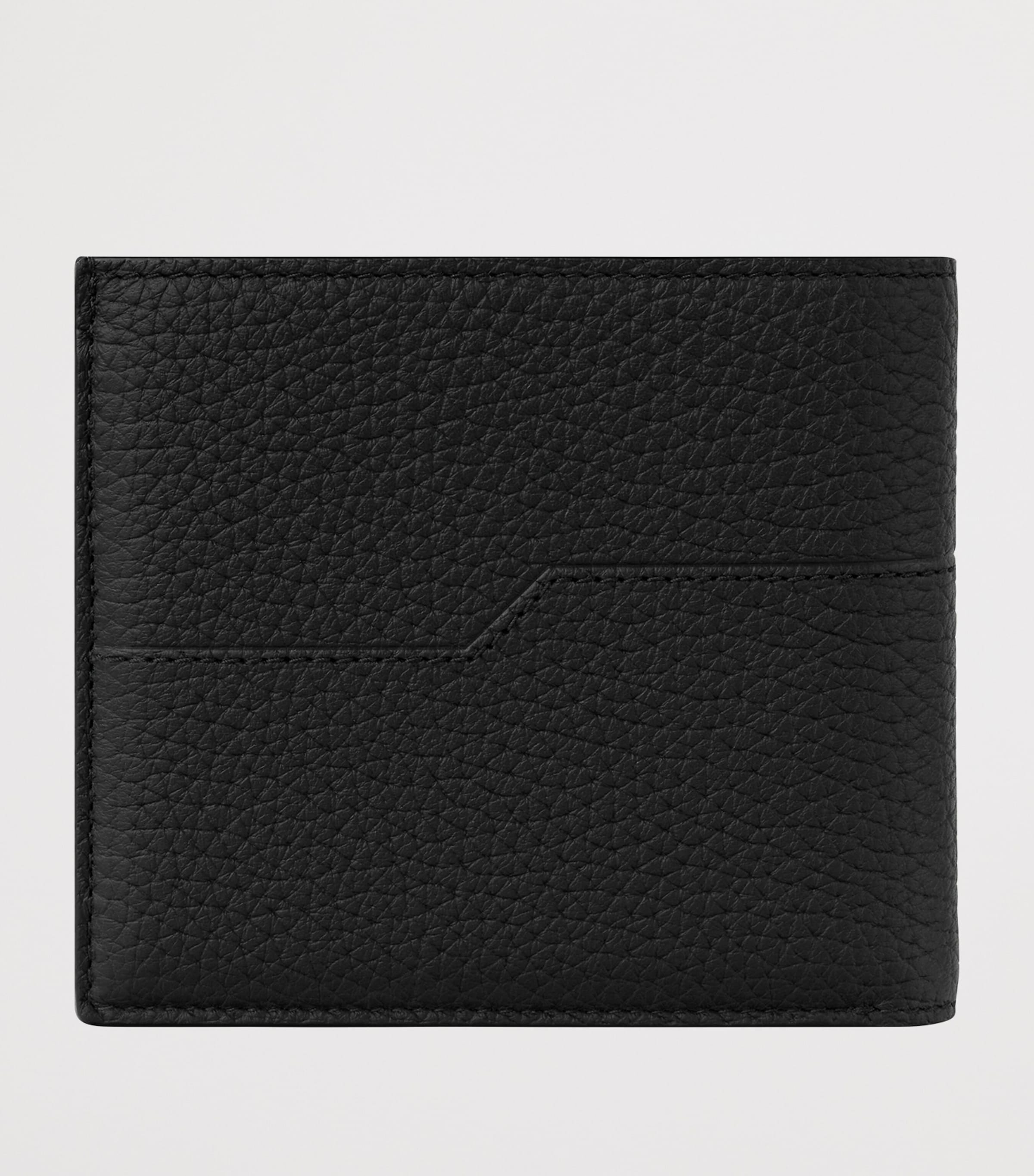 Small Leather Heritage Bifold Wallet BLACK Image 4