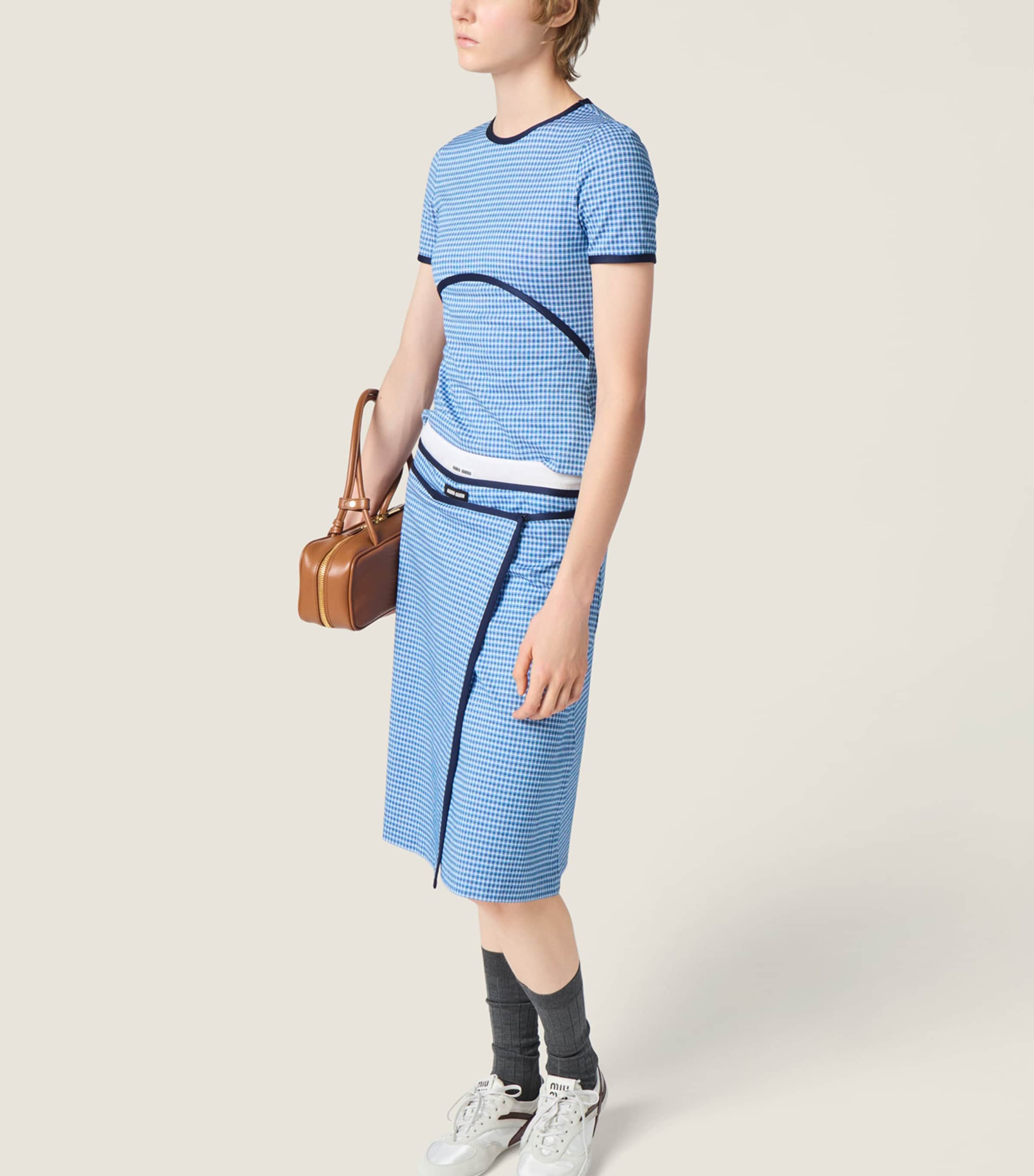 Miu Miu Womens Jersey Jacquard Top Image 5