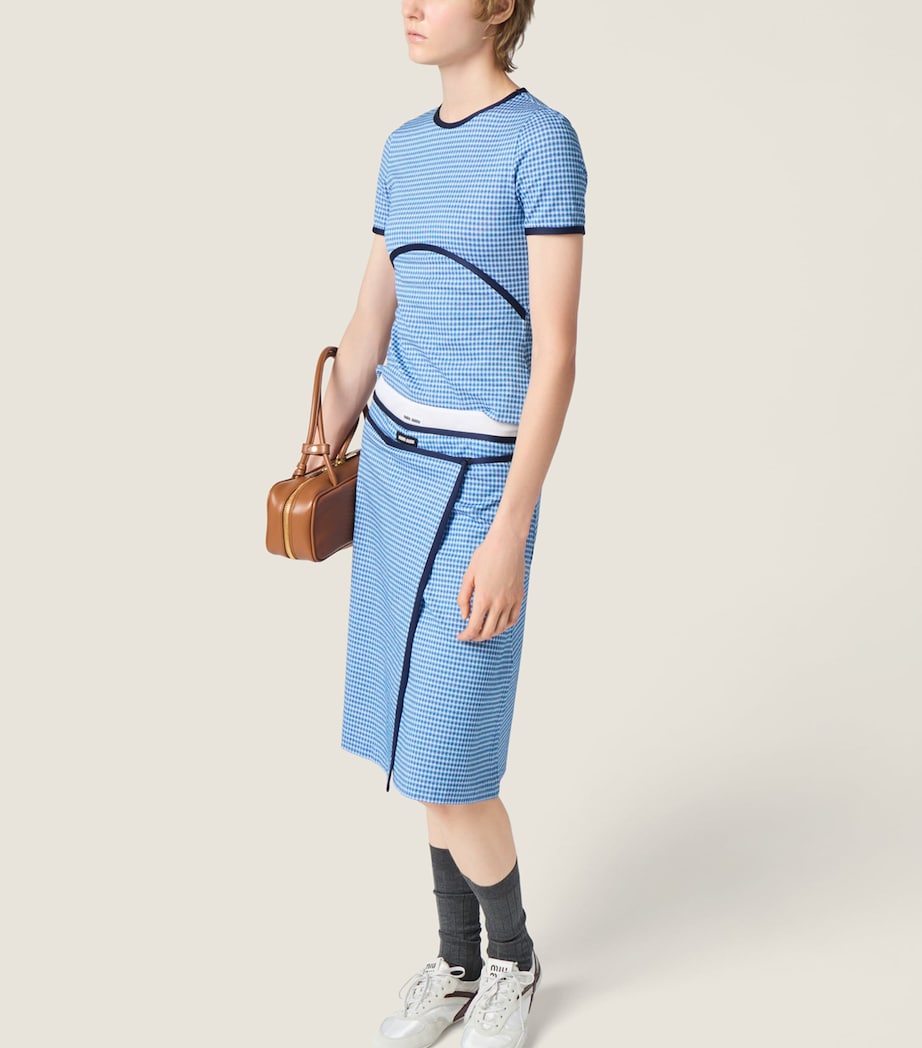 Miu Miu Womens Jersey Jacquard Top Image 5