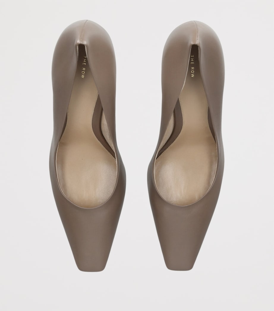 Carla Leather Pumps 80 BEIGE Image 4