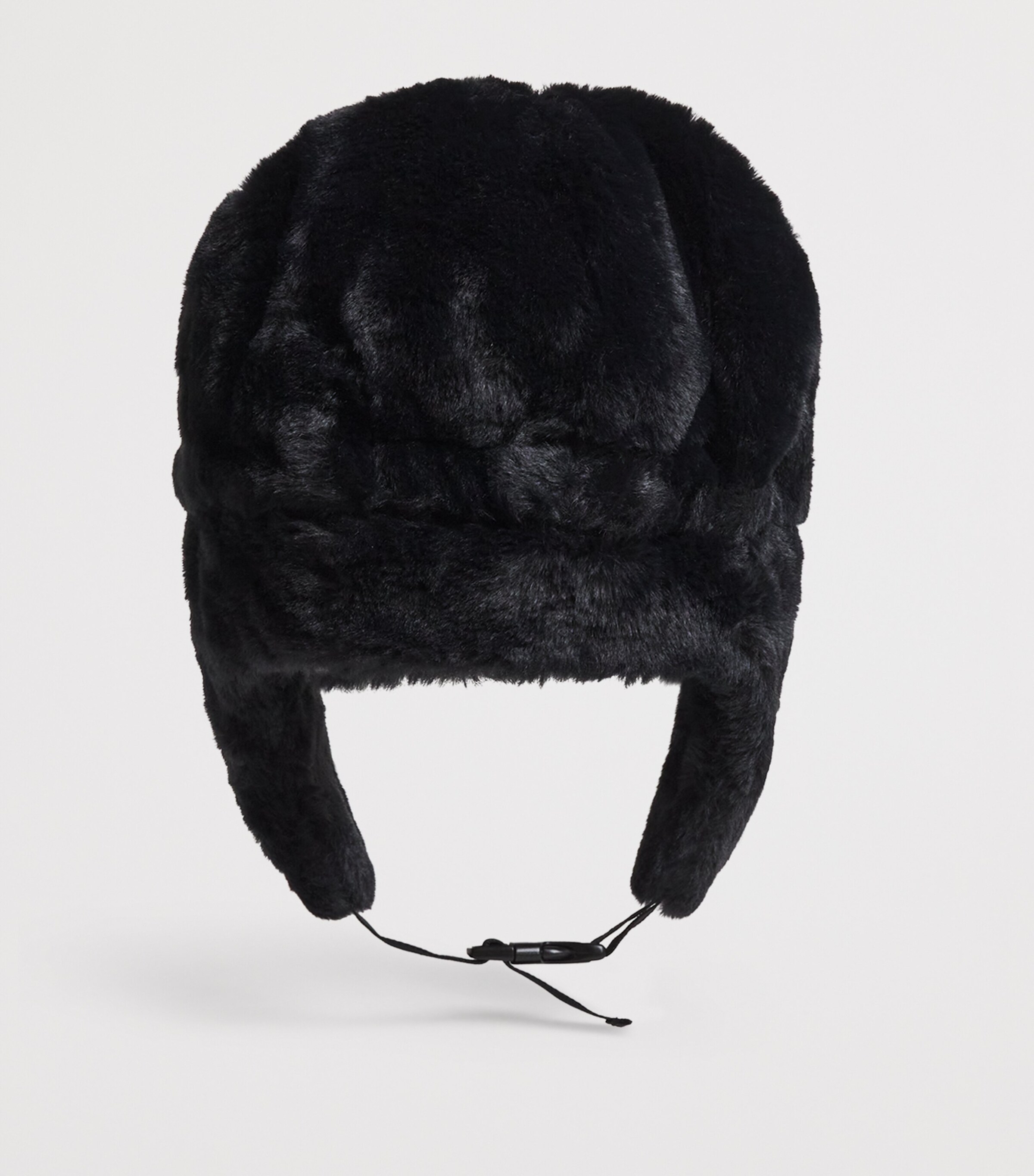 J Lindeberg Black Faux Fur Offpist Trapper Hat | Harrods US