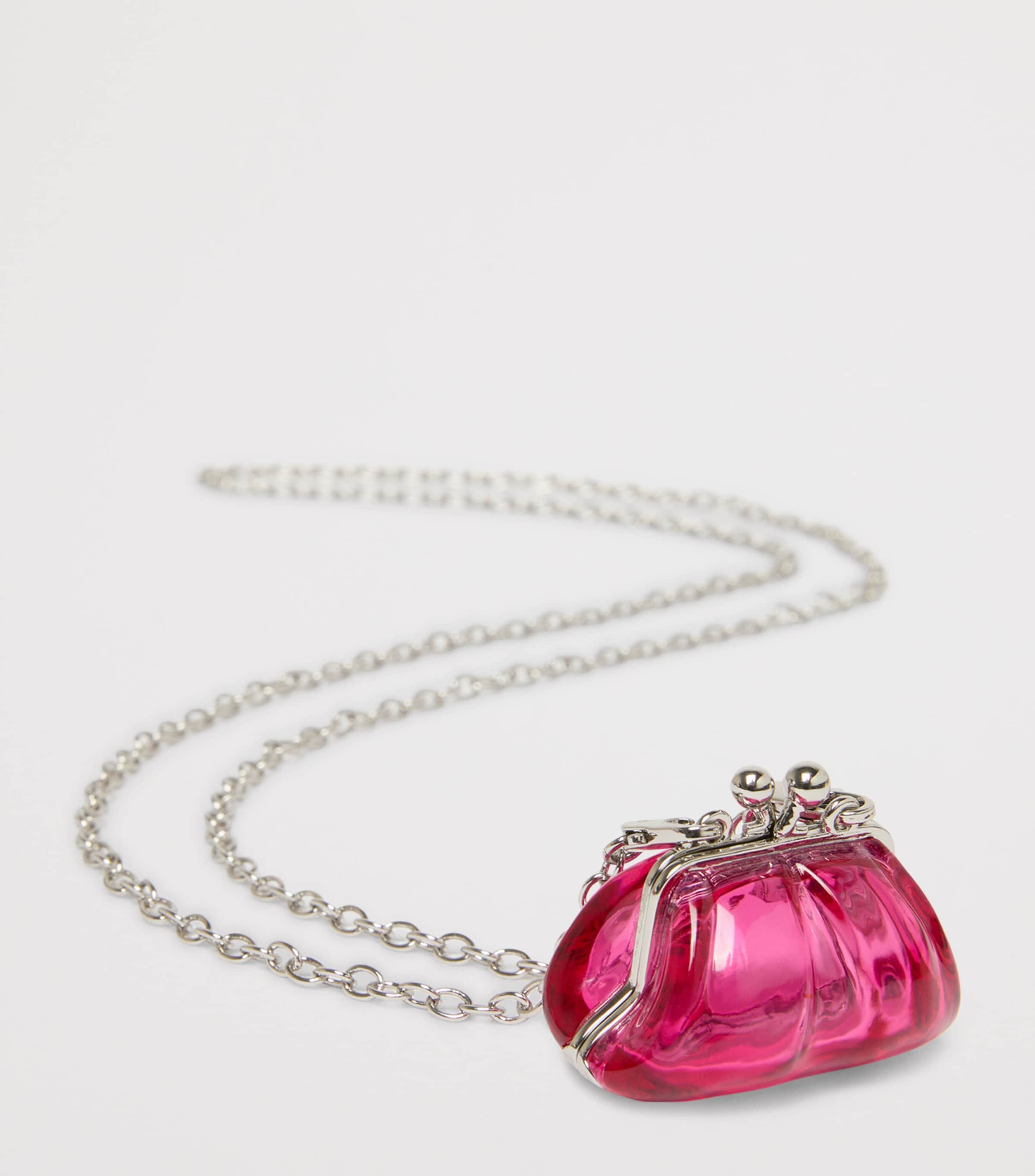 Weekend Max Mara Pasticcino Bag Pendant Necklace Pink Image 2