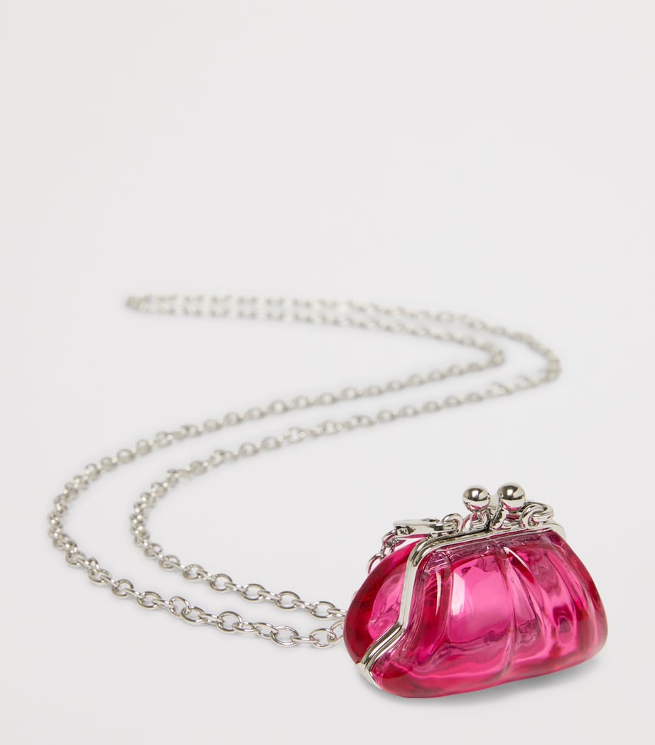 Weekend Max Mara Pasticcino Bag Pendant Necklace Pink Image 2