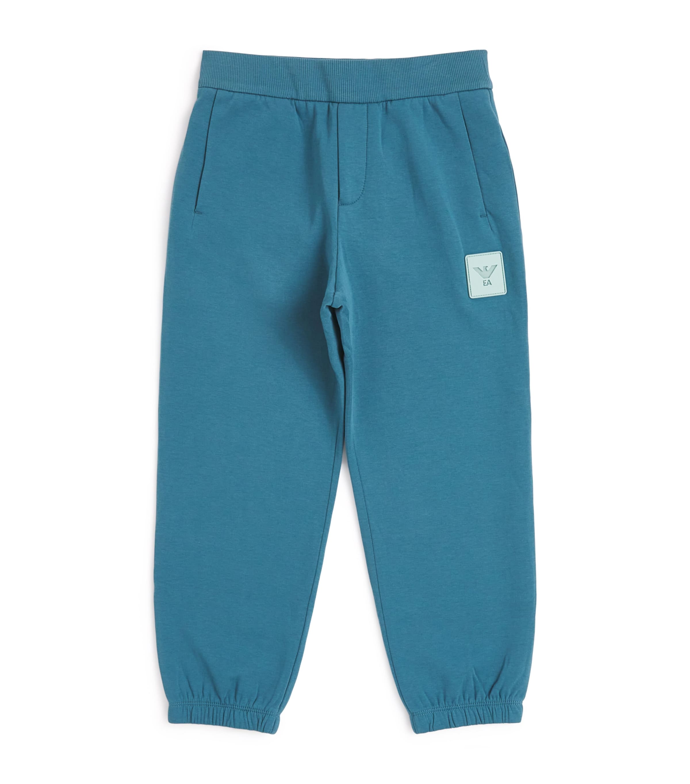 Cotton-Blend Logo Sweatpants (4-16 Years) MALLARD BLUE Image 1