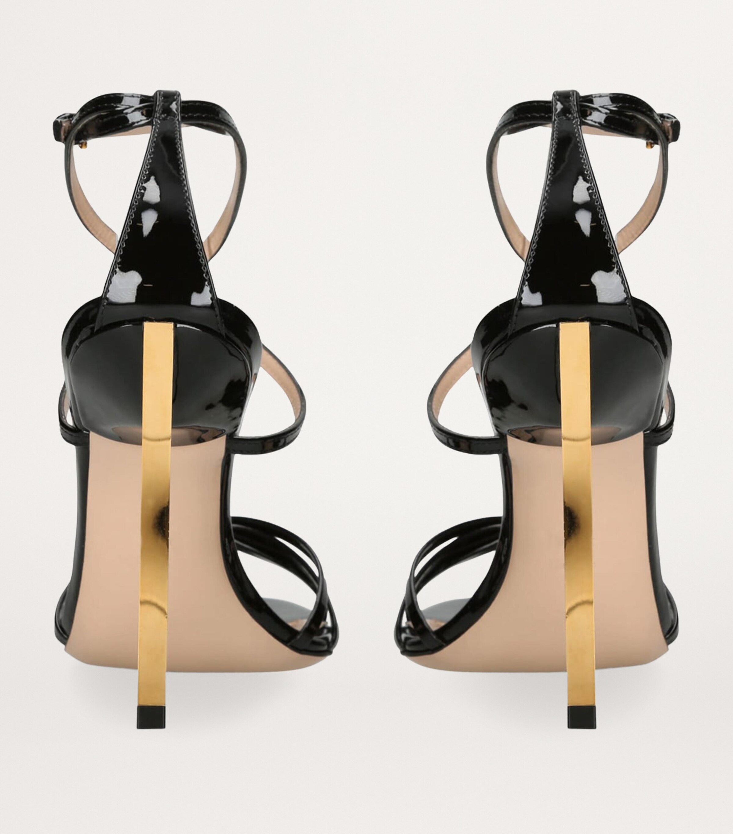 TOM FORD Patent Leather Heeled Sandals 100 Black Image 2