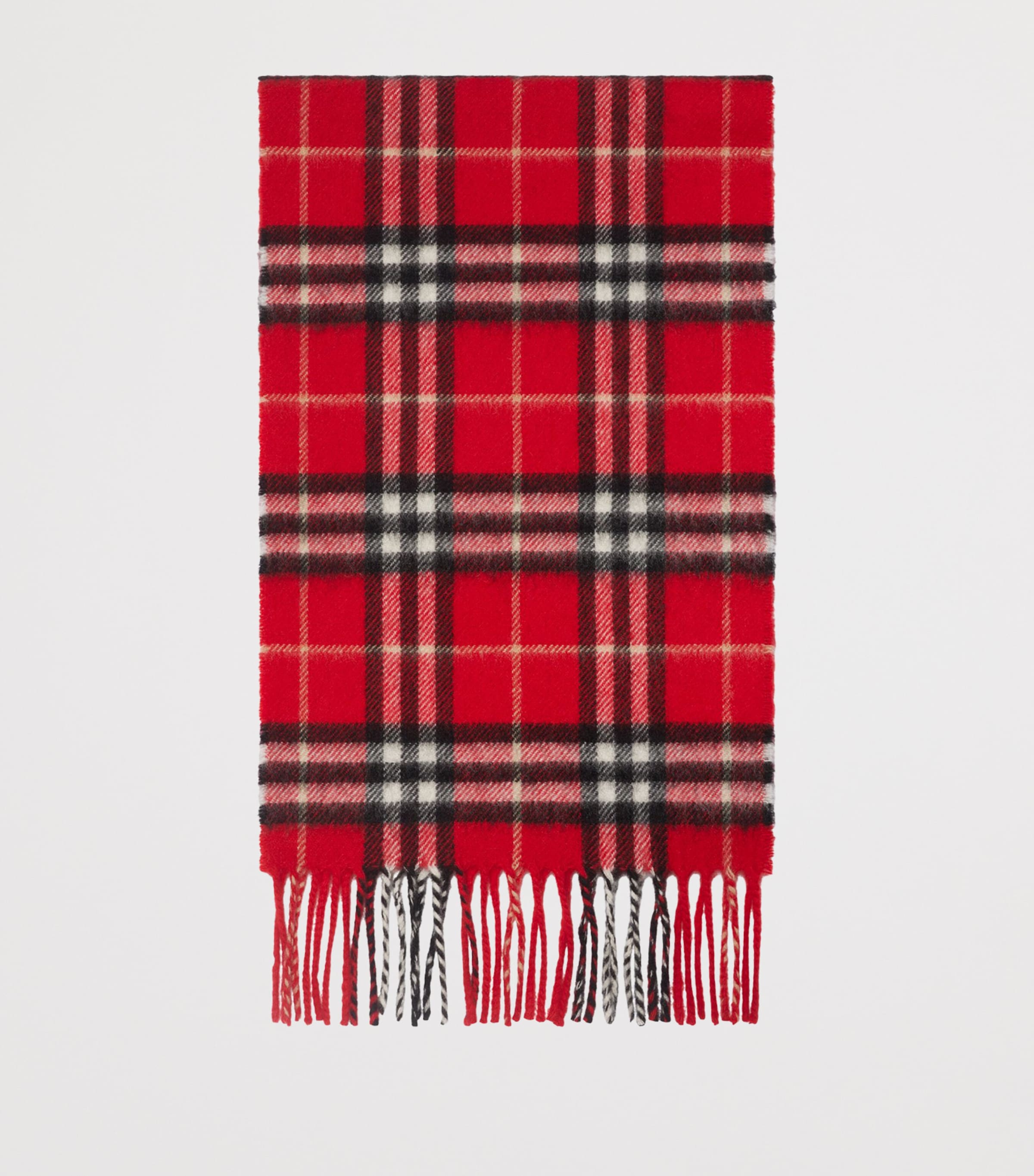 Cashmere Check Scarf POPPY RED IP CHECK Image 2