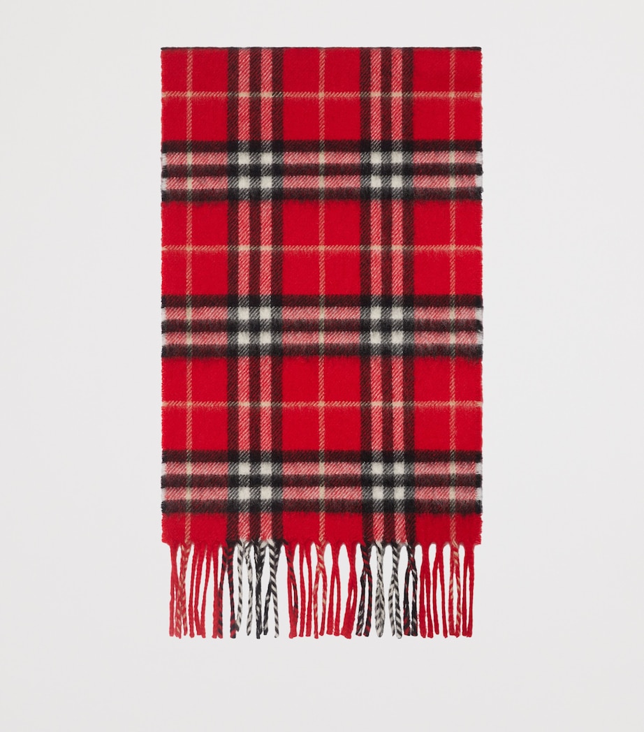 Cashmere Check Scarf POPPY RED IP CHECK Image 2